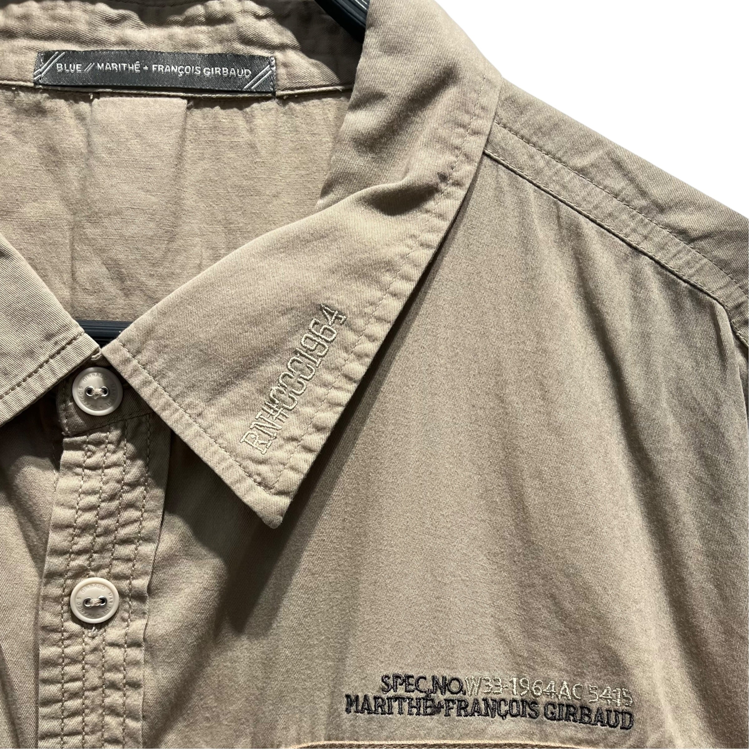 MARITHE FRANCOIS GIRBAUD/SS Shirt/XXXL/Cotton/BEG/018-060772 view 3