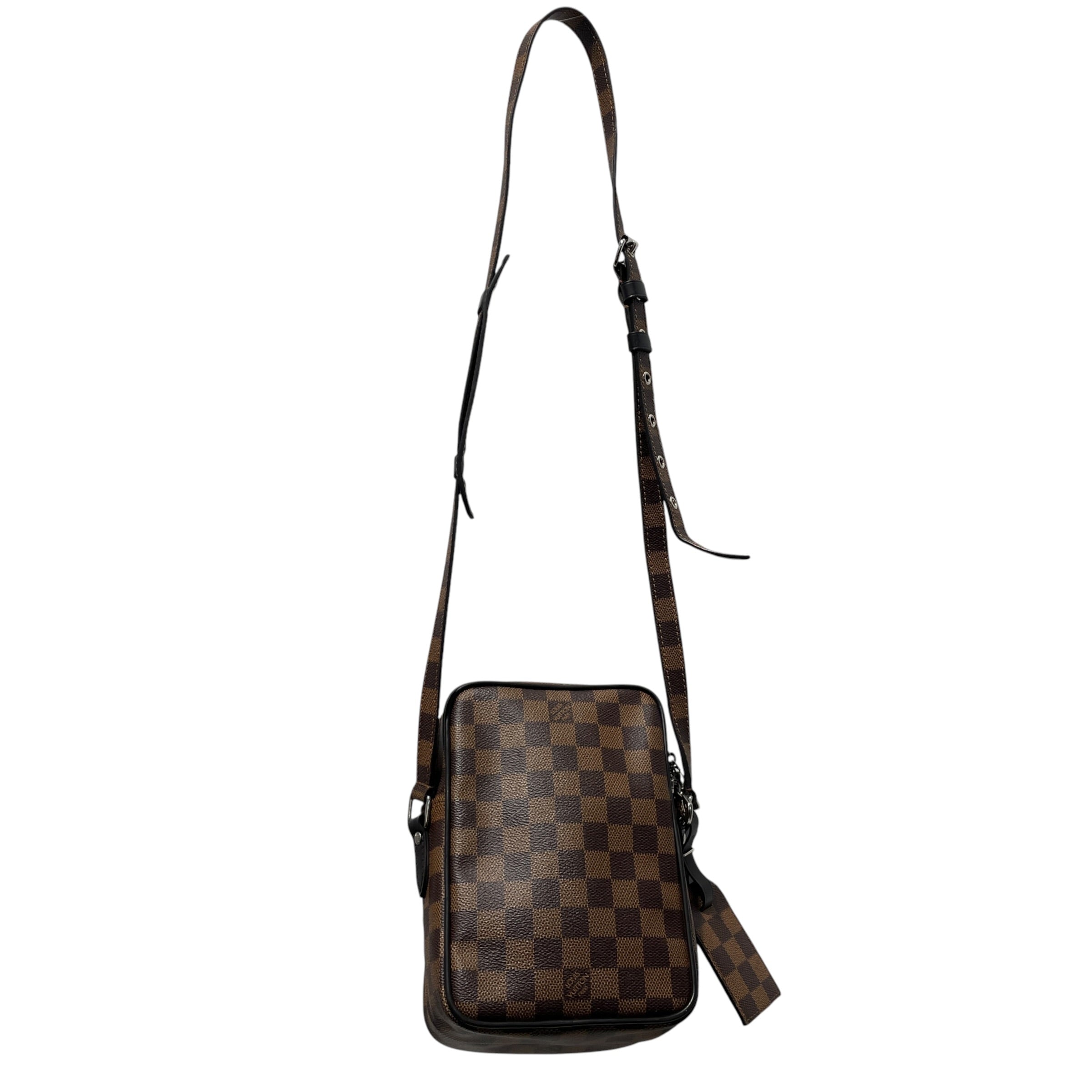 LOUIS VUITTON/Cross Body Bag/Graphic/Leather/BRW/blue red stripes & zebra view 2