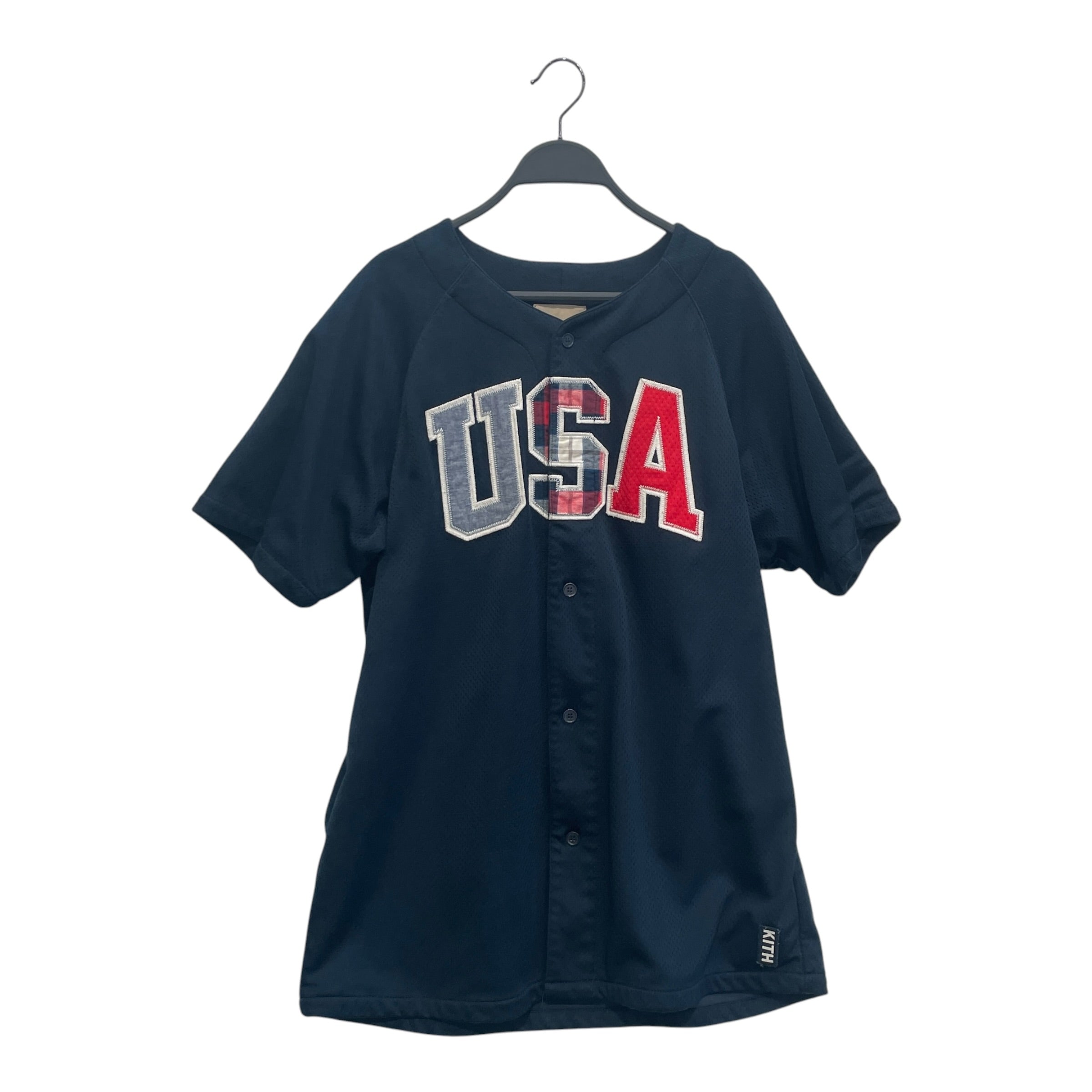 KITH/T-Shirt/XL/Cotton/NVY/USA JERSEY view 1