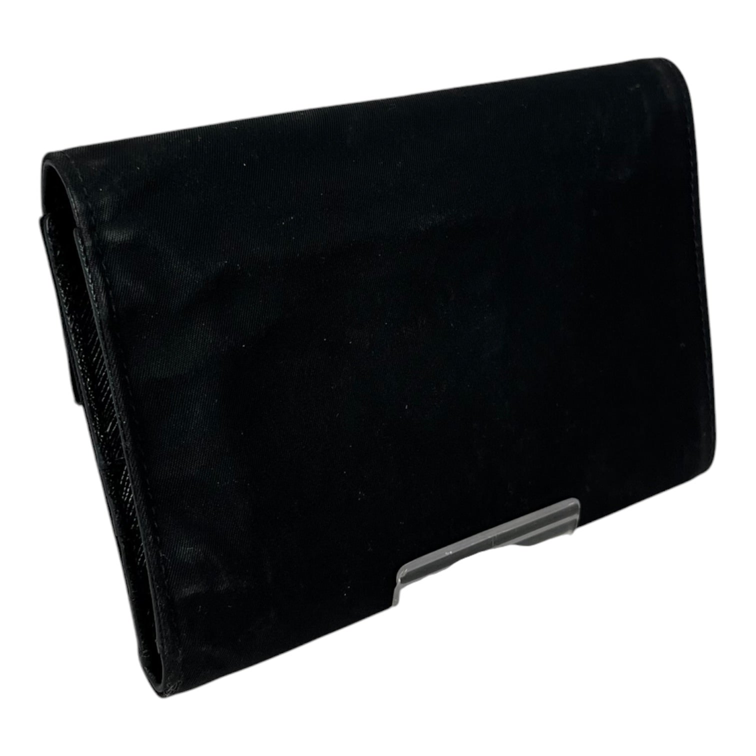 PRADA/Bifold Wallet/Nylon/BLK/M's/TRIANGLE HARDWARE view 2