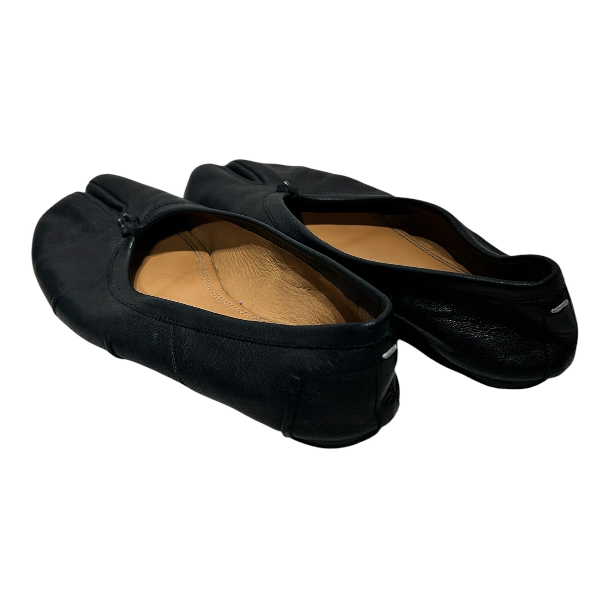 Maison Margiela/Flat Shoes/EU 36.5/Leather/BLK/tabi flats view 2