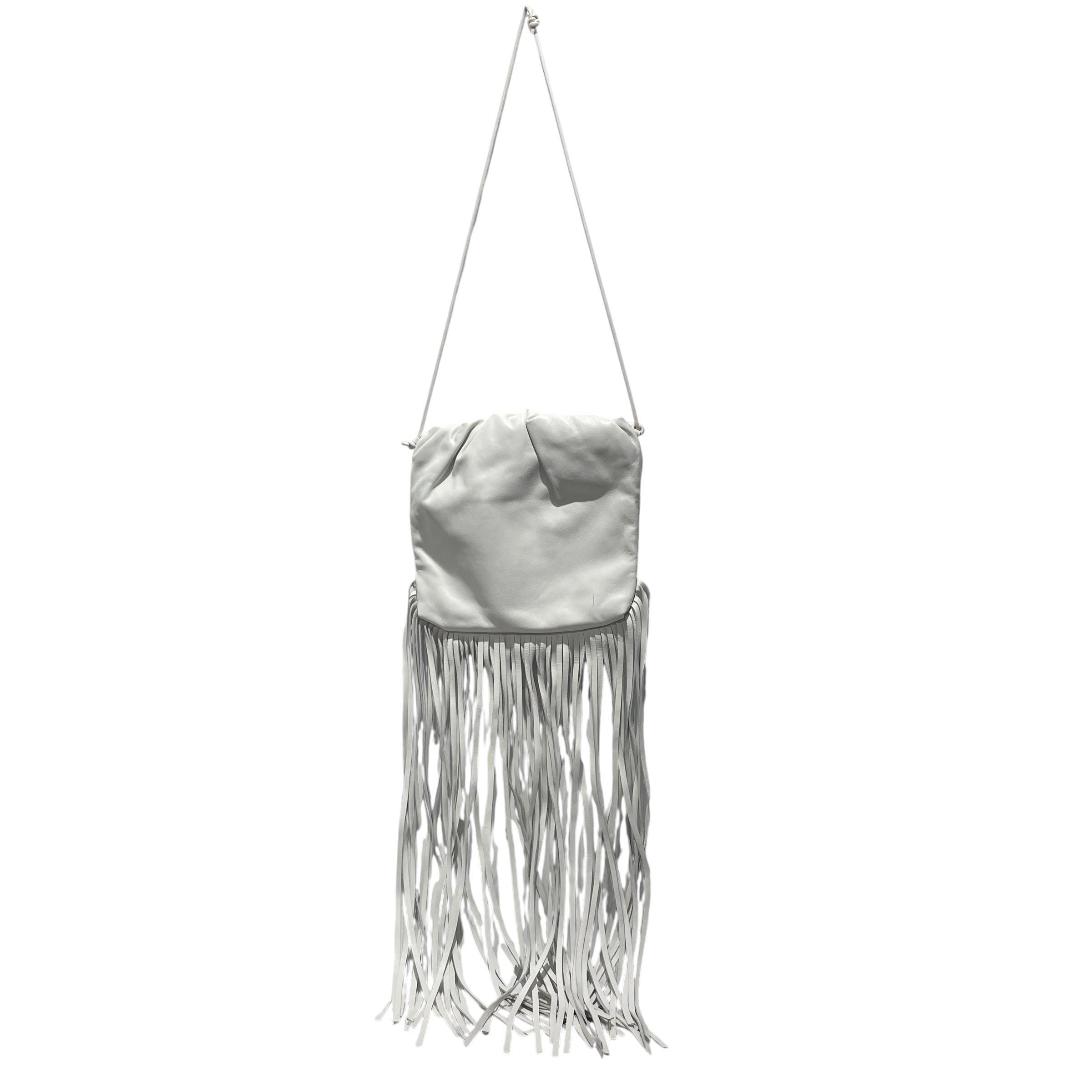 BOTTEGA VENETA/Cross Body Bag/Leather/WHT/fringe shoulder bag view 2