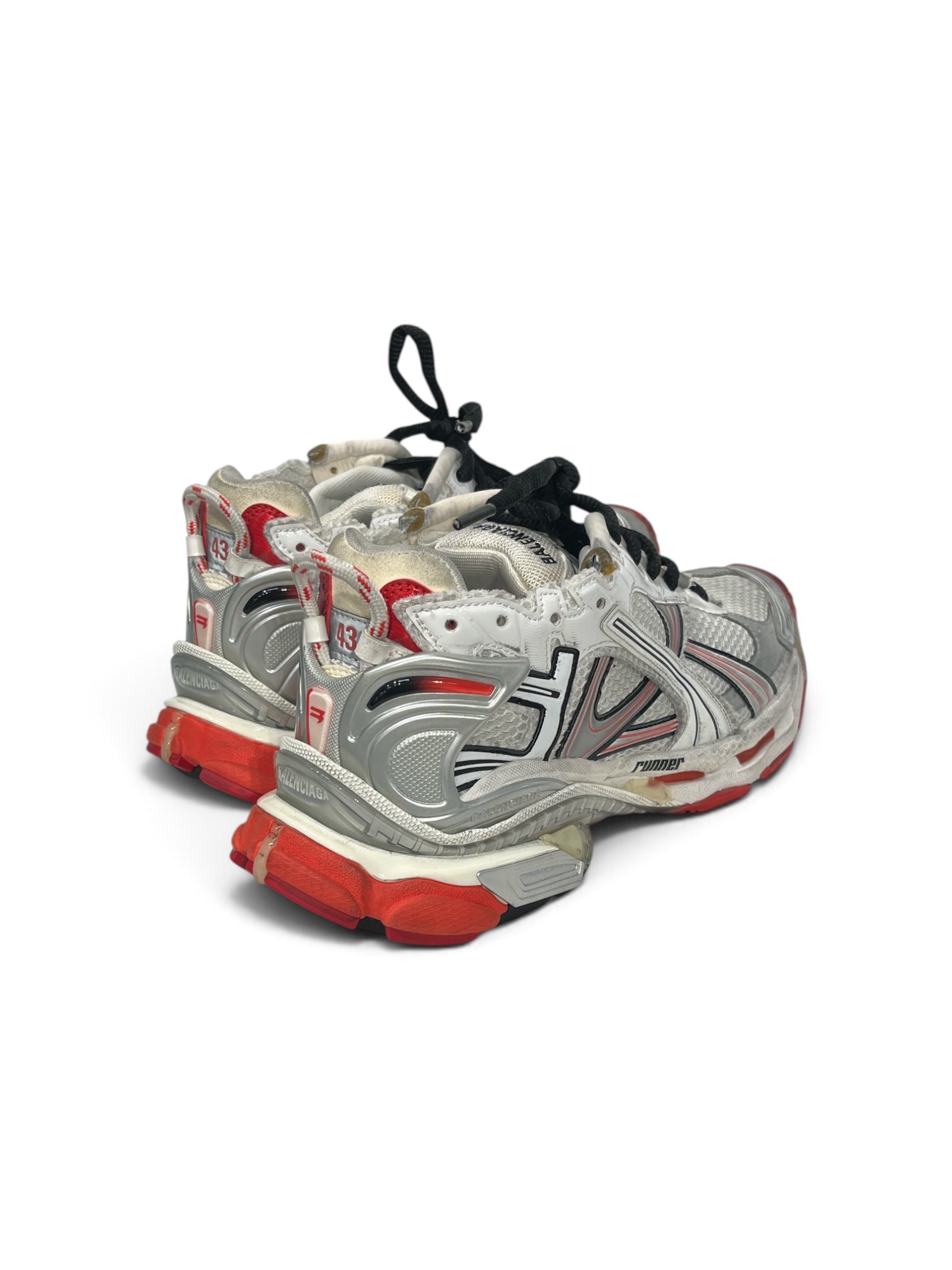 BALENCIAGA/Low-Sneakers/US 10/SLV/runner view 2