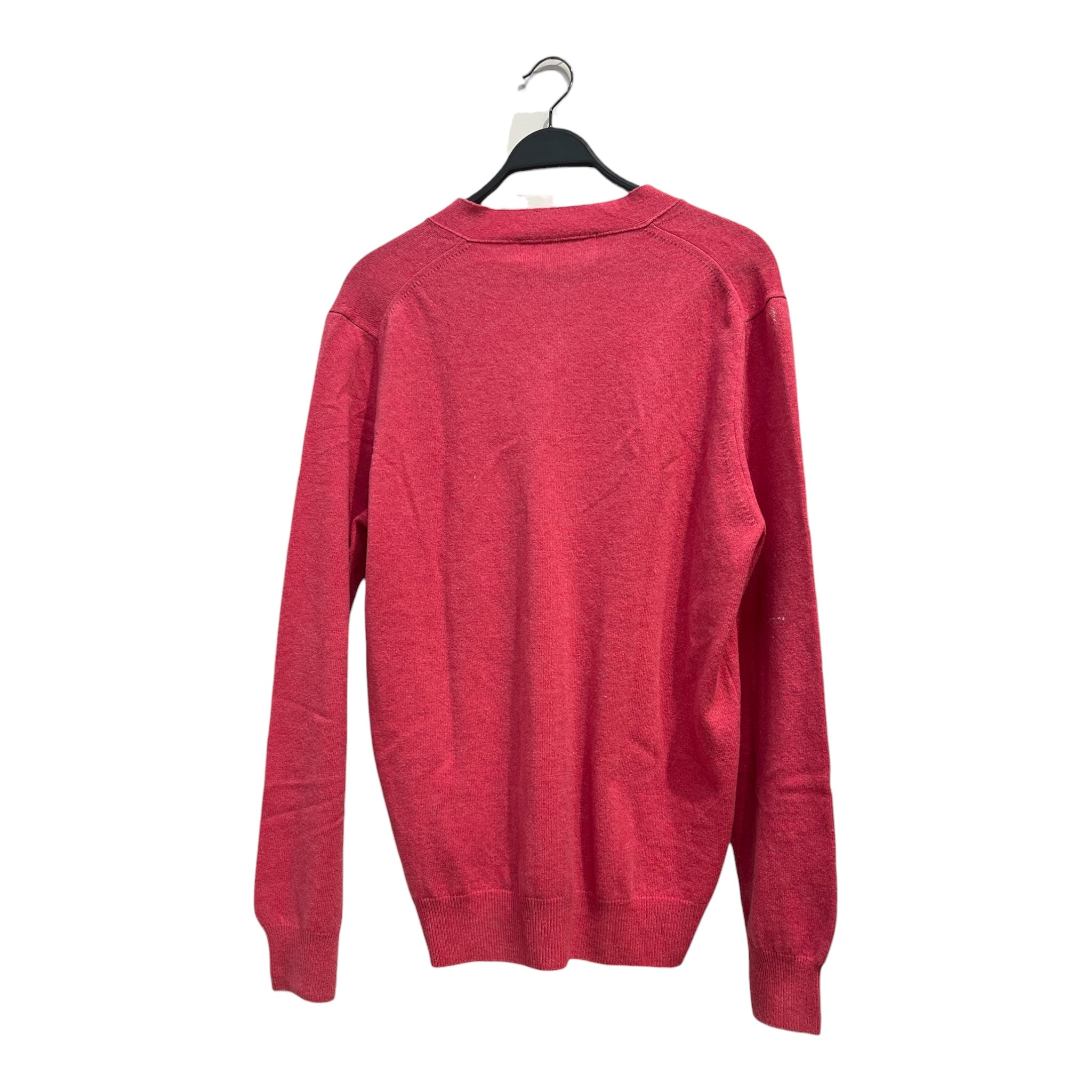 PLAY COMME des GARCONS/Cardigan/XL/Wool/PNK/DOUBLE HEART LOGO- view 2