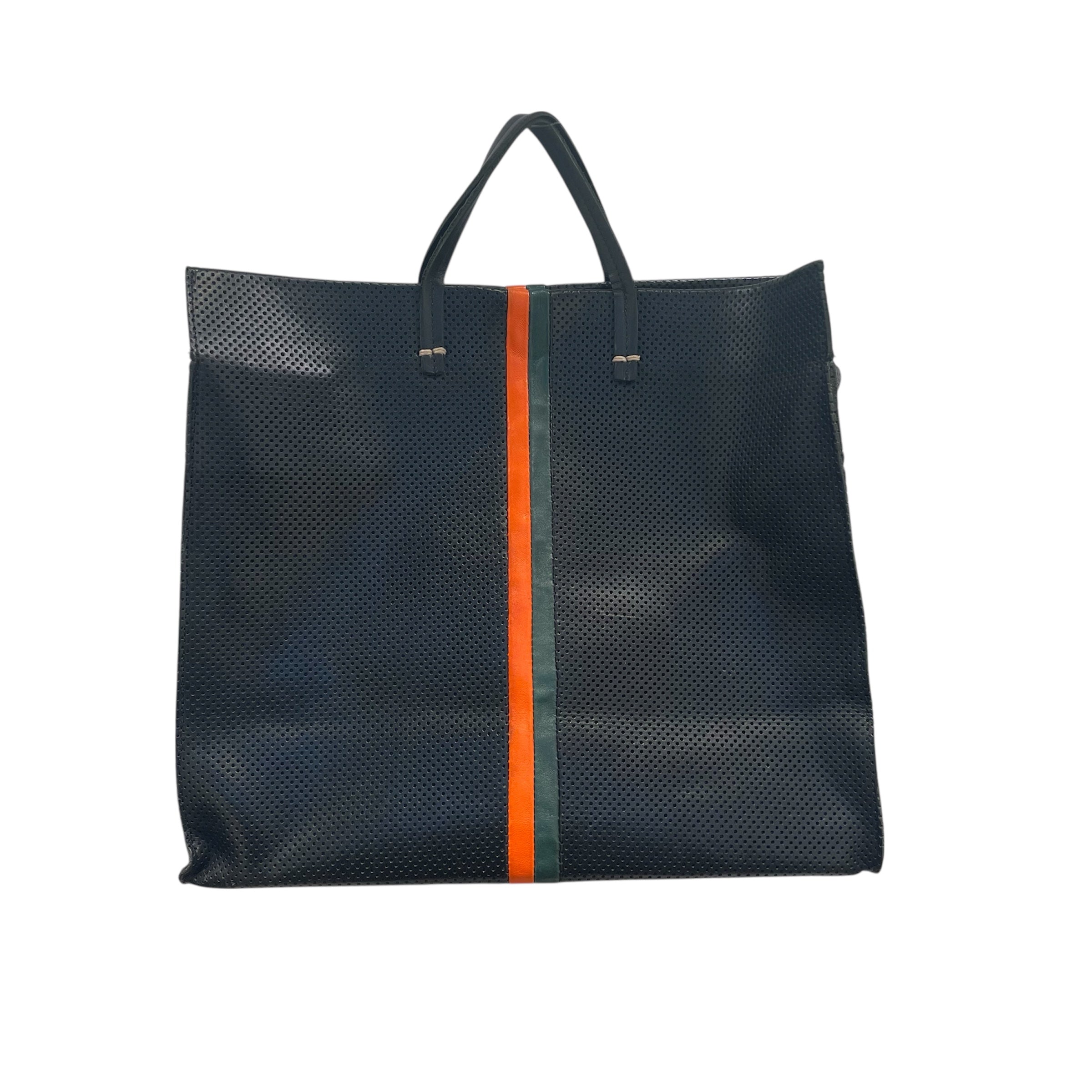 Clare V/Cross Body Bag/Leather/BLK/ORANGE GREEN STRIPE view 1