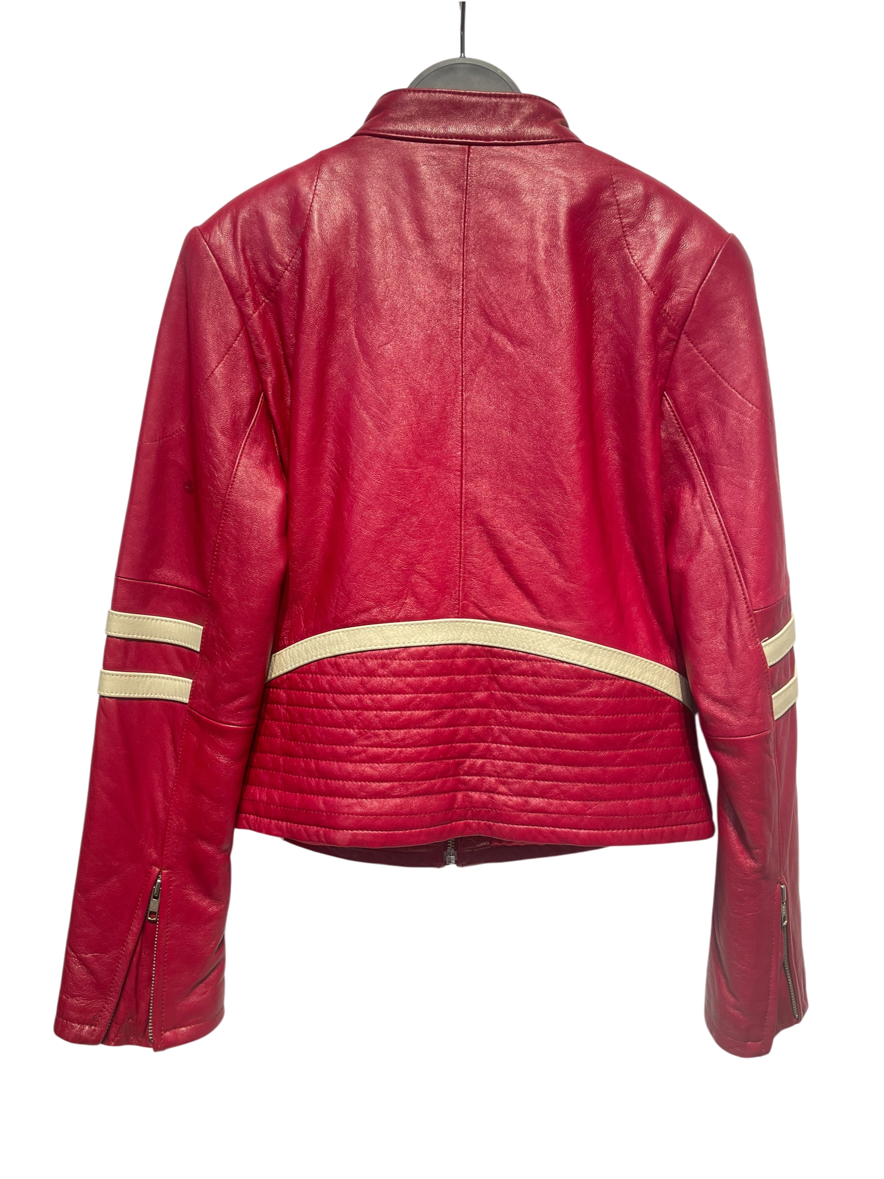 Wilsons Leather/Leather Jkt/S/Leather/RED/MOTO JACKET view 2
