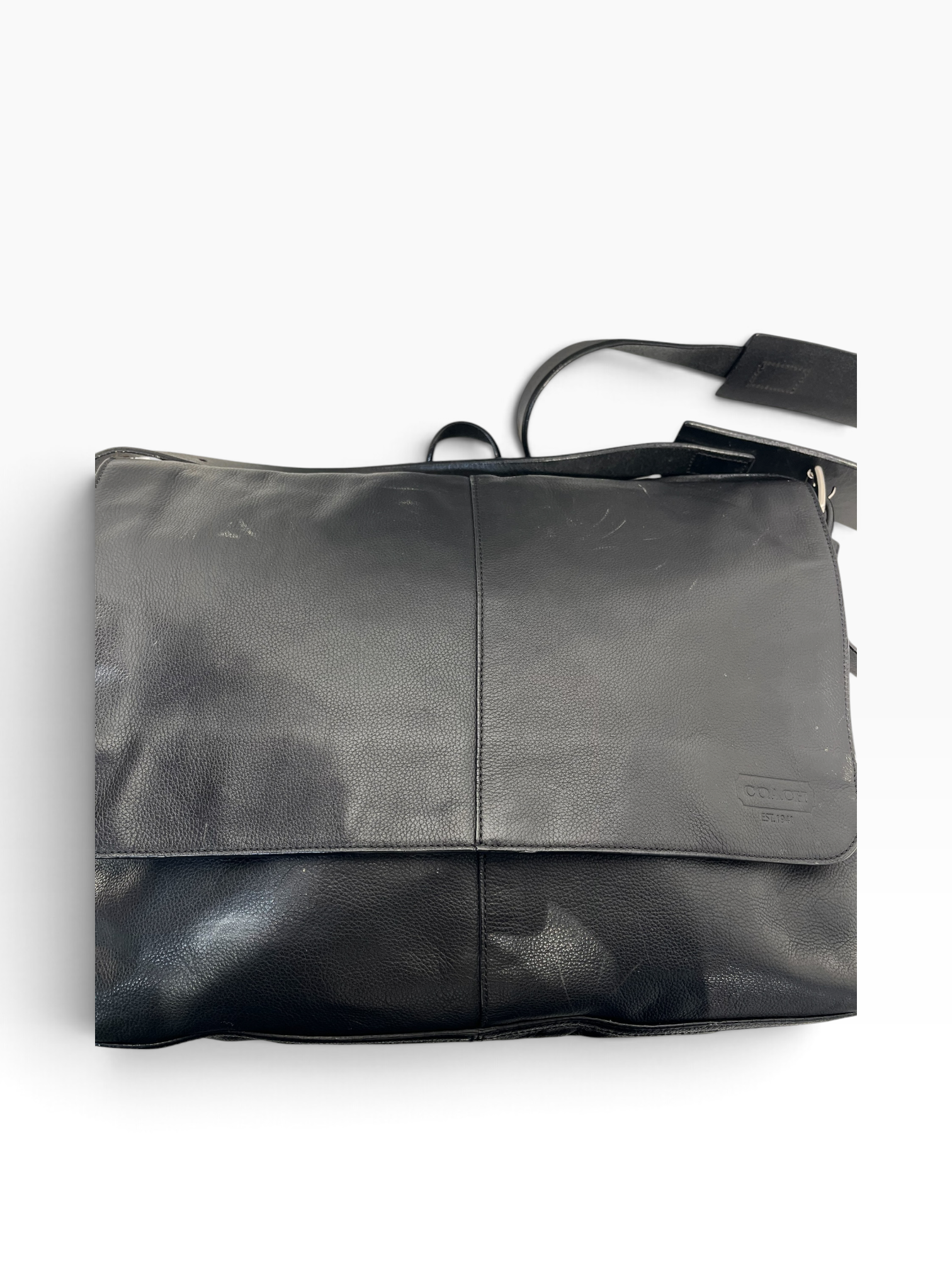 COACH/Cross Body Bag/Leather/BLK/MESSENGER view 6