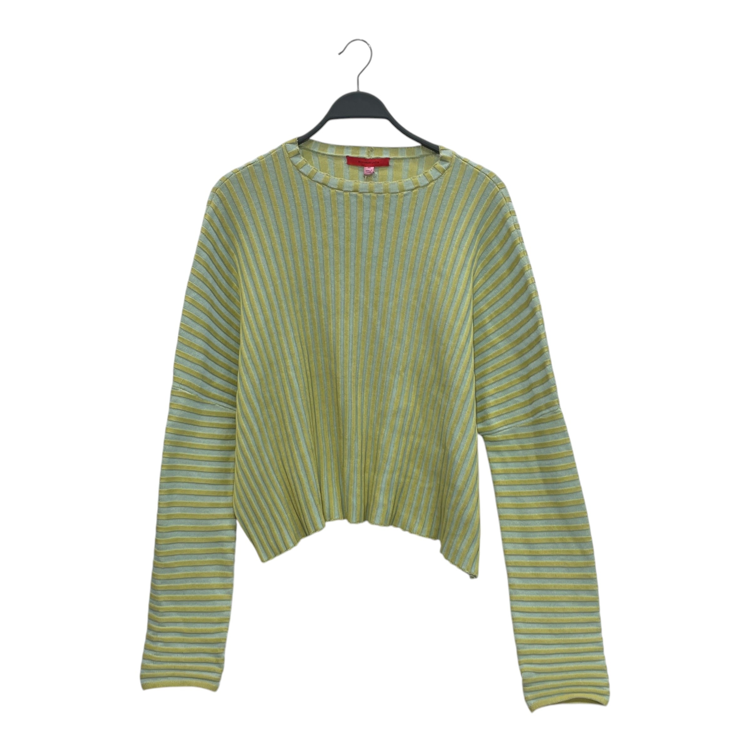 ECKHAUS LATTA/Sweater/M/Stripe/Cotton/MLT/YLLW STRIPE RIB KNIT view 1