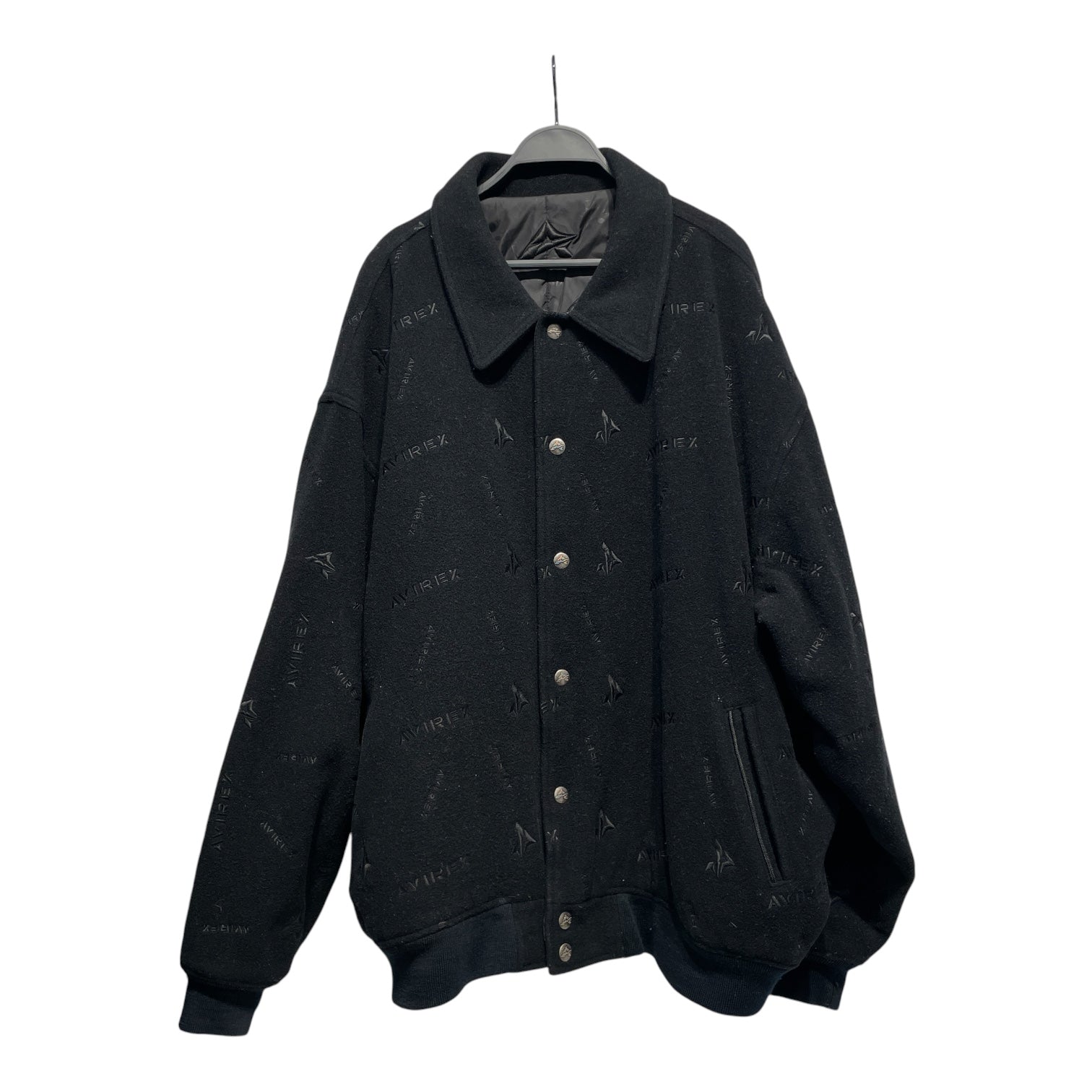AVIREX/Flight Jkt/Wool/BLK/ view 1