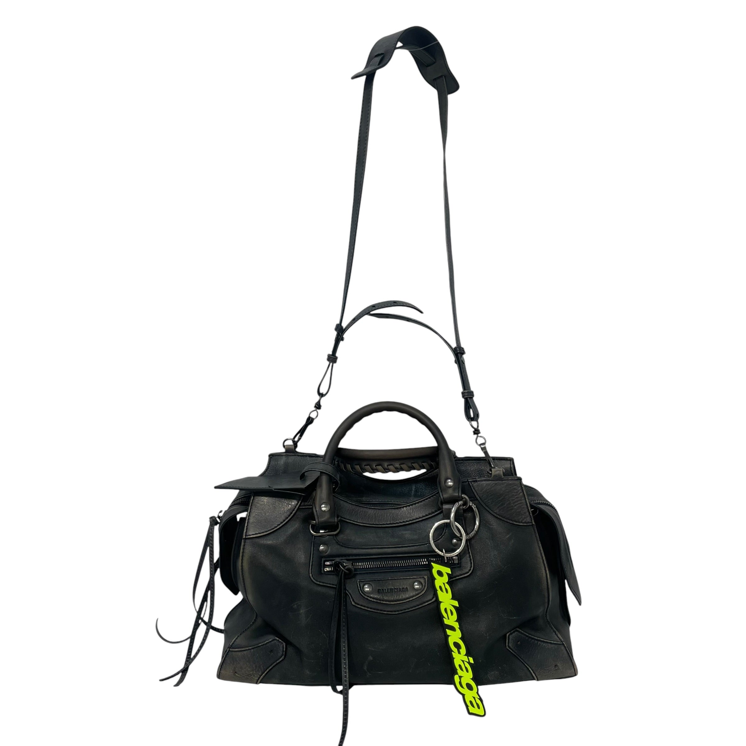 BALENCIAGA/Tote Bag/Leather/BLK/Neo Classic City view 1