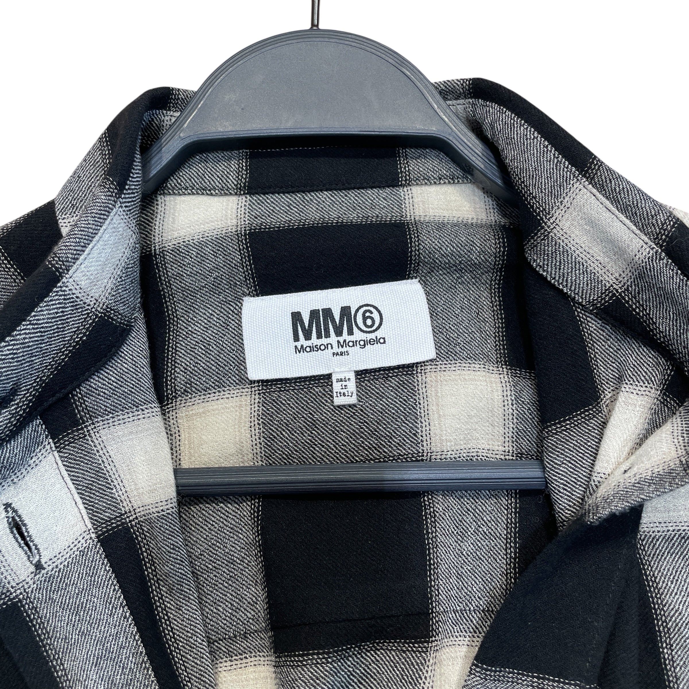 MM6/LS Shirt/38/Cotton/MLT/Plaid/Cropped Flannel view 3