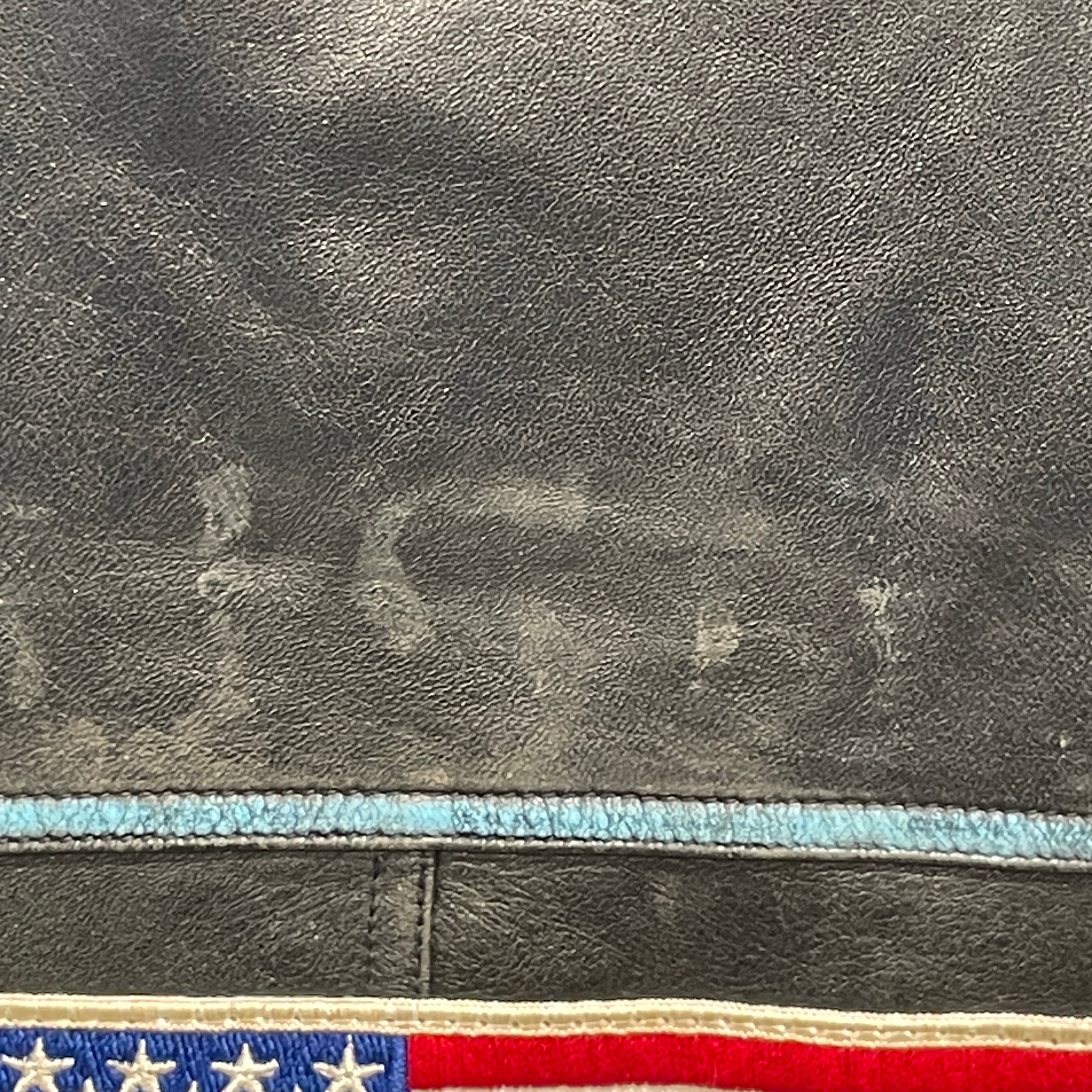 Wilsons Leather/Leather Jkt/XL/Leather/BLK/AMERICAN FLAG view 4