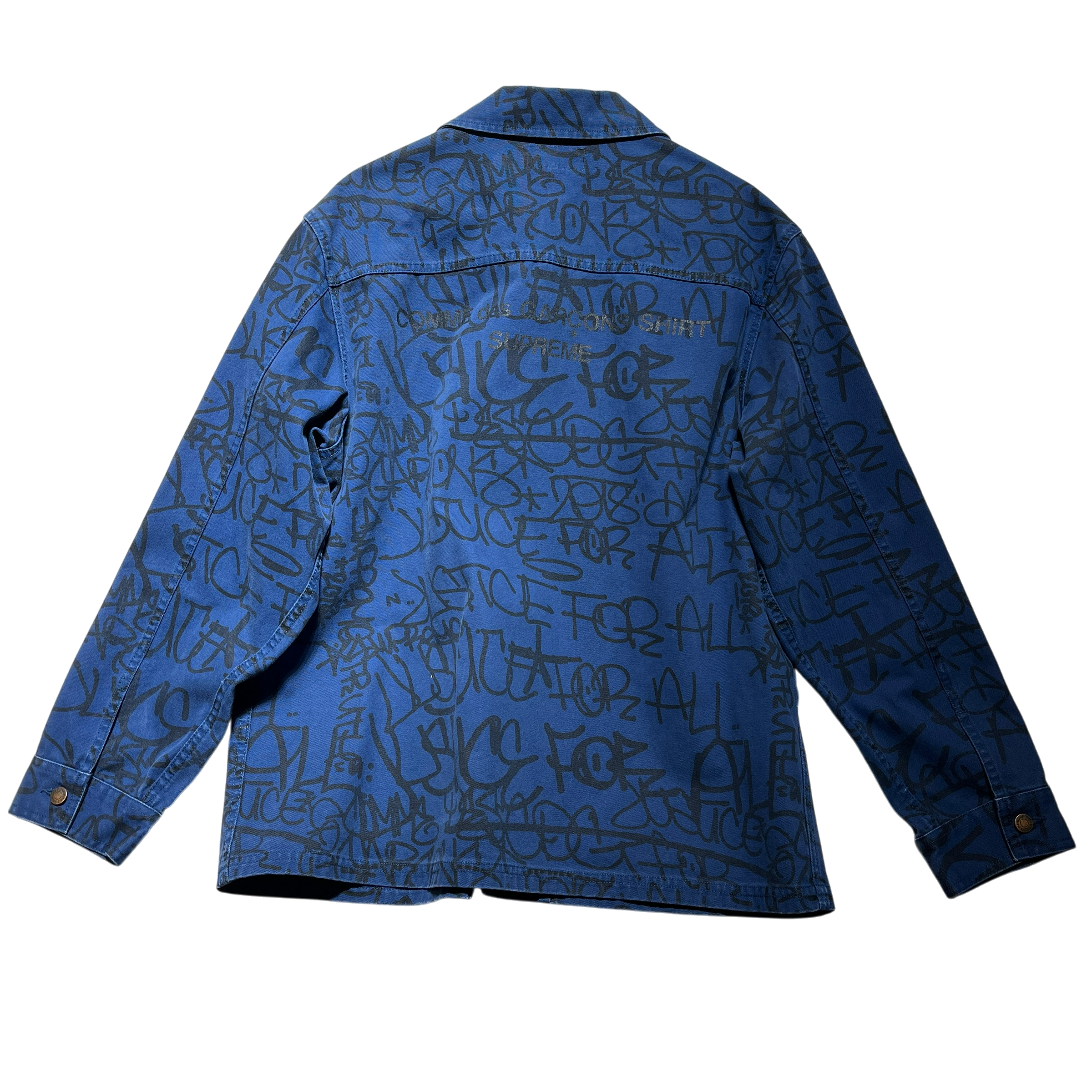 COMME des GARCONS SHIRT/Supreme/Coat/XL/Cotton/IDG/grafitti chore jacket view 2