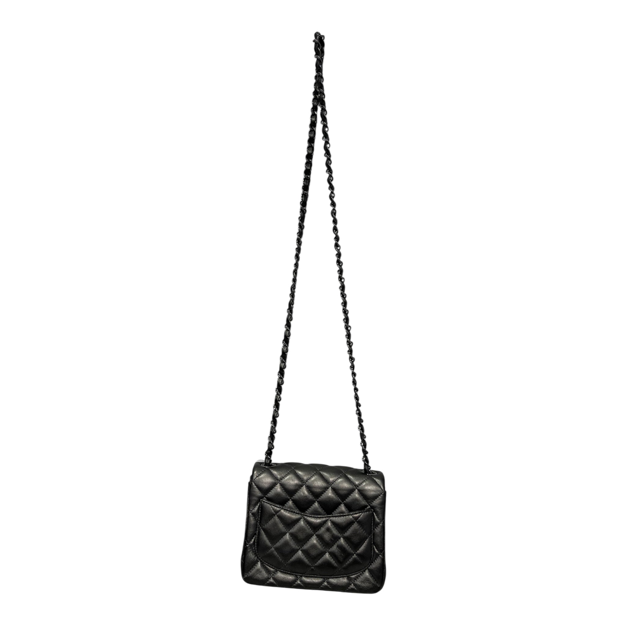 CHANEL/Cross Body Bag/Leather/GRY/429wg47 view 2