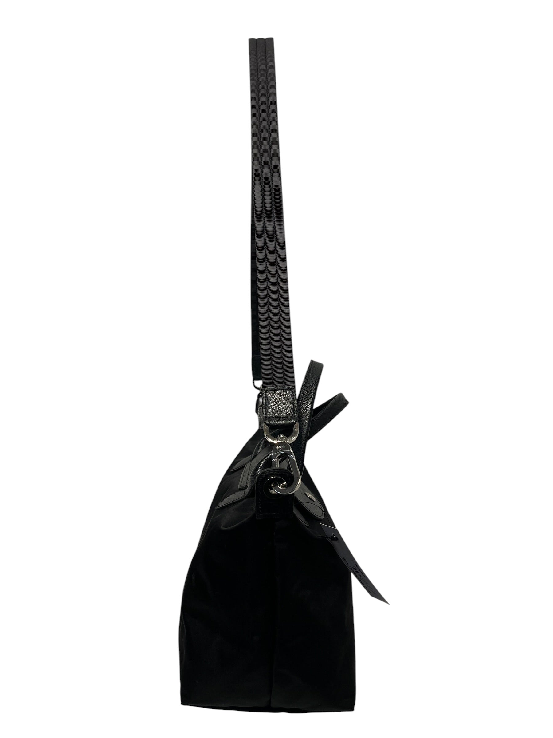 LONGCHAMP/Cross Body Bag/Nylon/BLK/Le pliage strap view 4