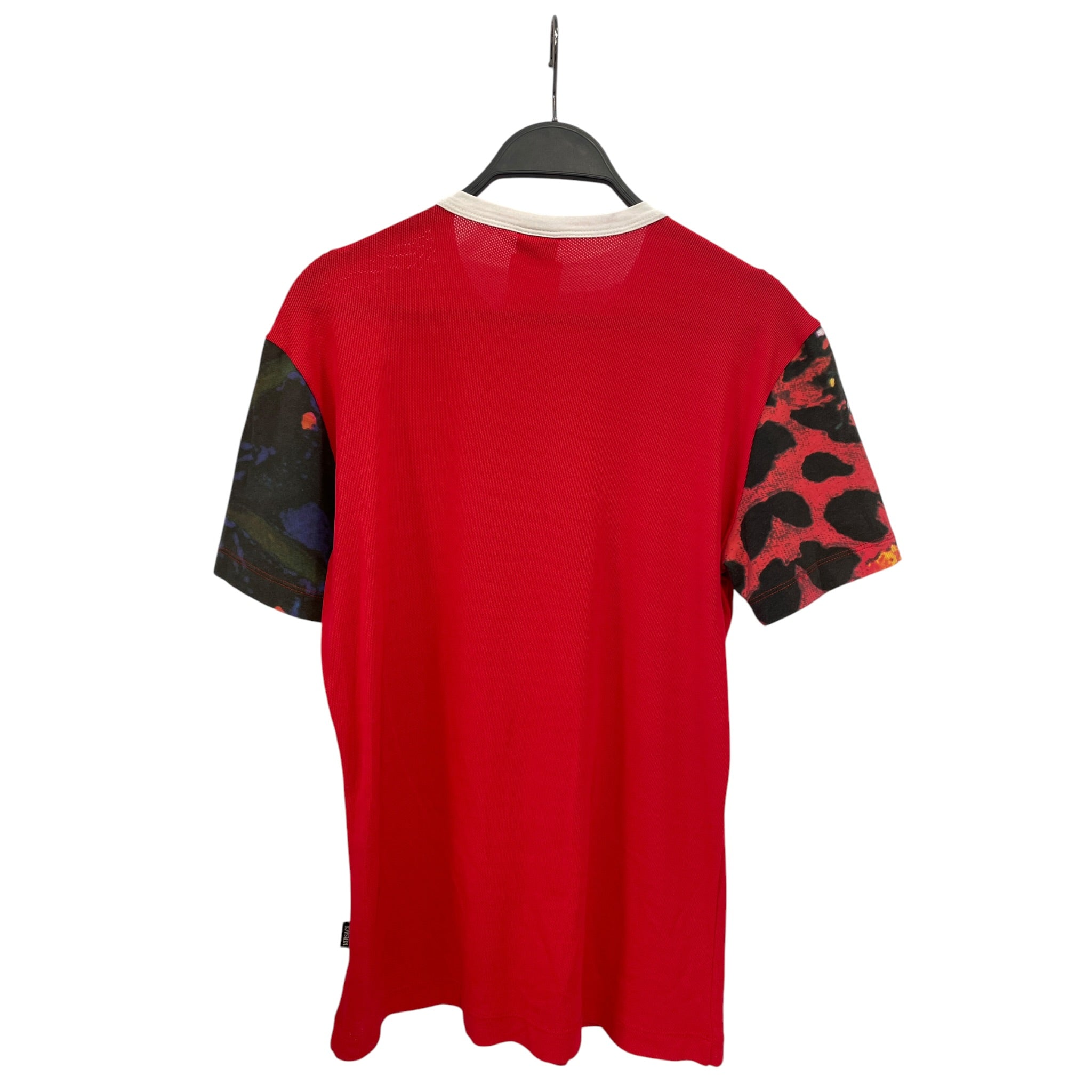 VERSACE JEANS COUTURE/T-Shirt/L/Cotton/RED/Graphic/mesh back view 2