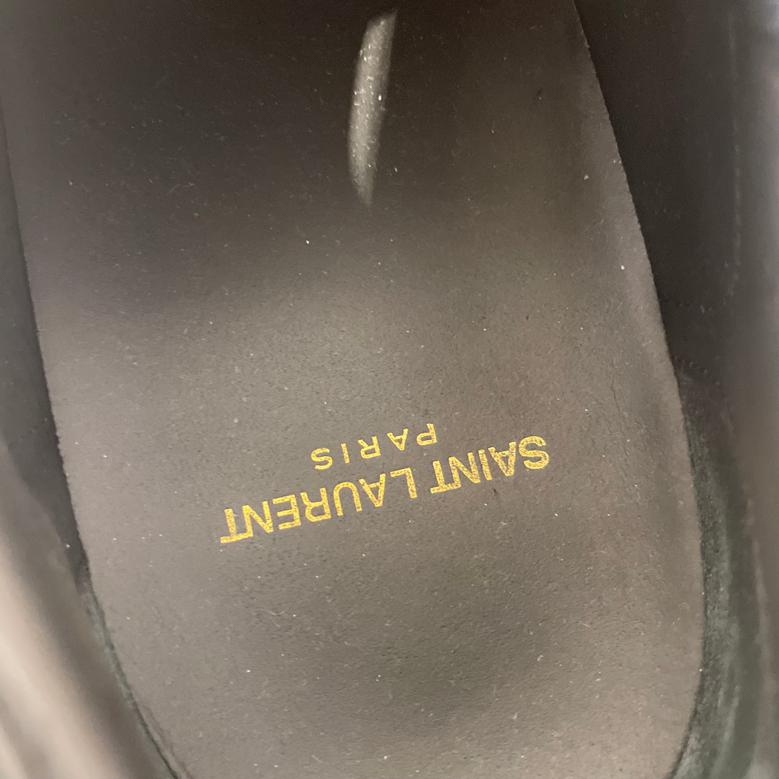 SAINT LAURENT/Low-Sneakers/EU 44/Leather/BLK/417849 view 3