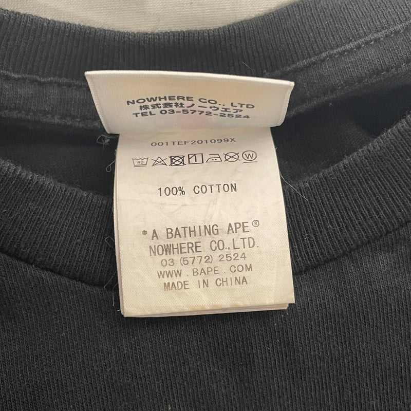 A BATHING APE/T-Shirt/S/Cotton/BLK/Graphic/parallel universe tee