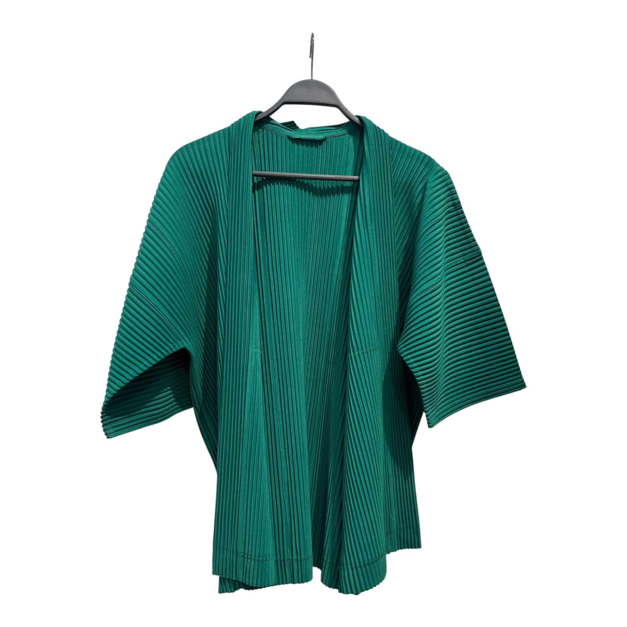 ISSEY MIYAKE/SS Shirt/M/Polyester/GRN/PLEATED view 1