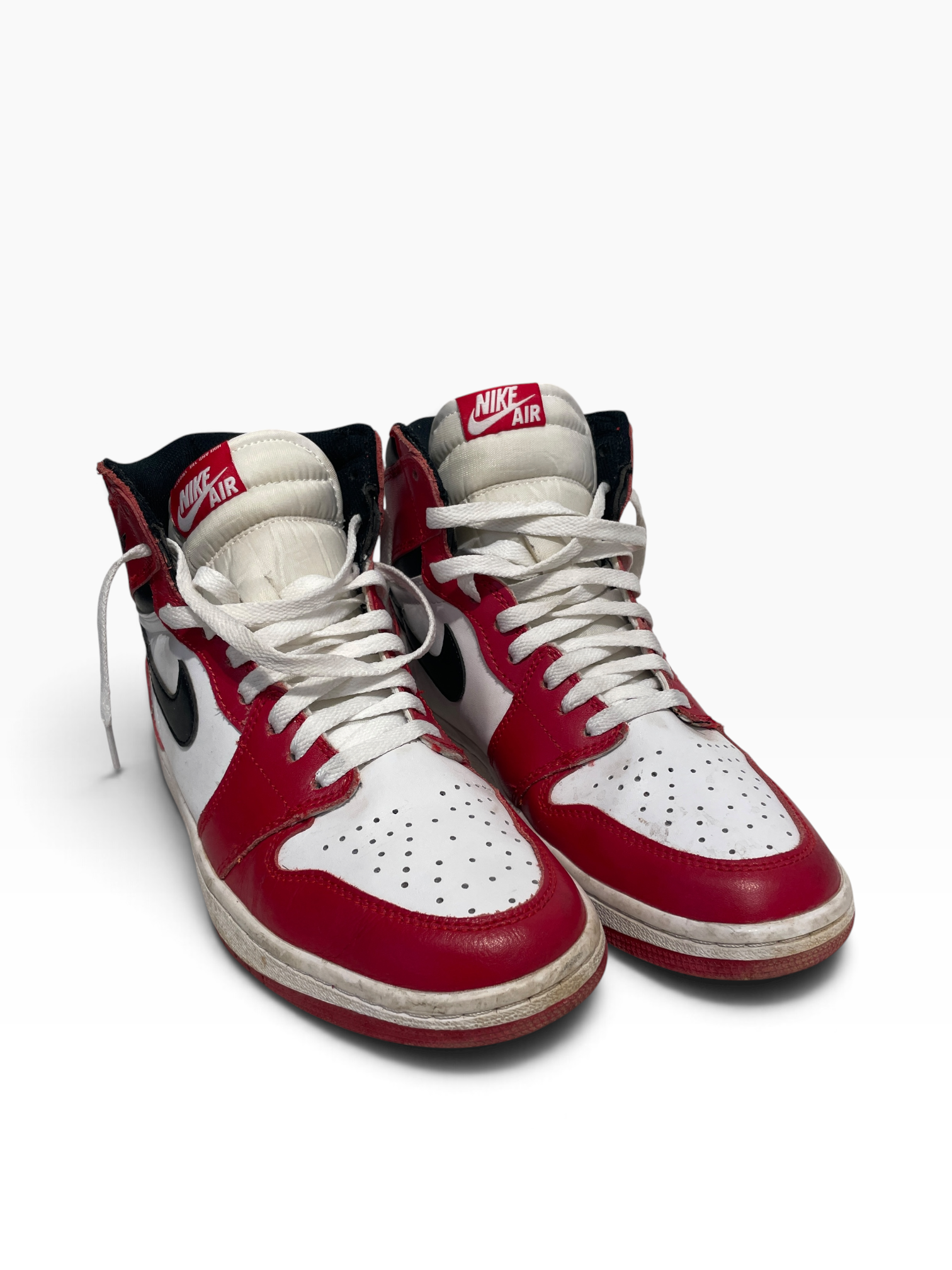 NIKE/Hi-Sneakers/US 9/Leather/RED/chicago 1 view 2