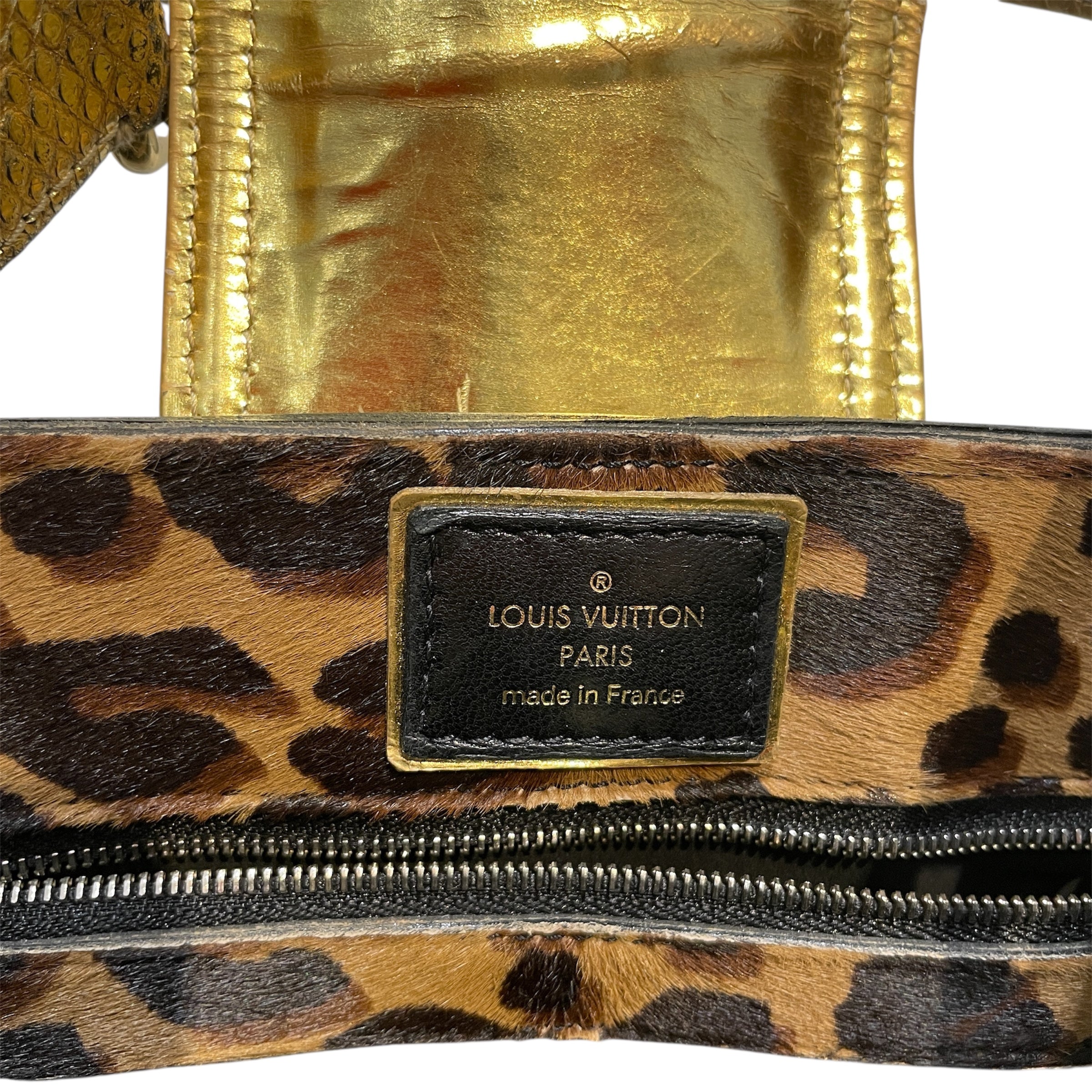 LOUIS VUITTON/Hand Bag/Monogram/Leather/BRW/Monogram Leopard Polly view 6