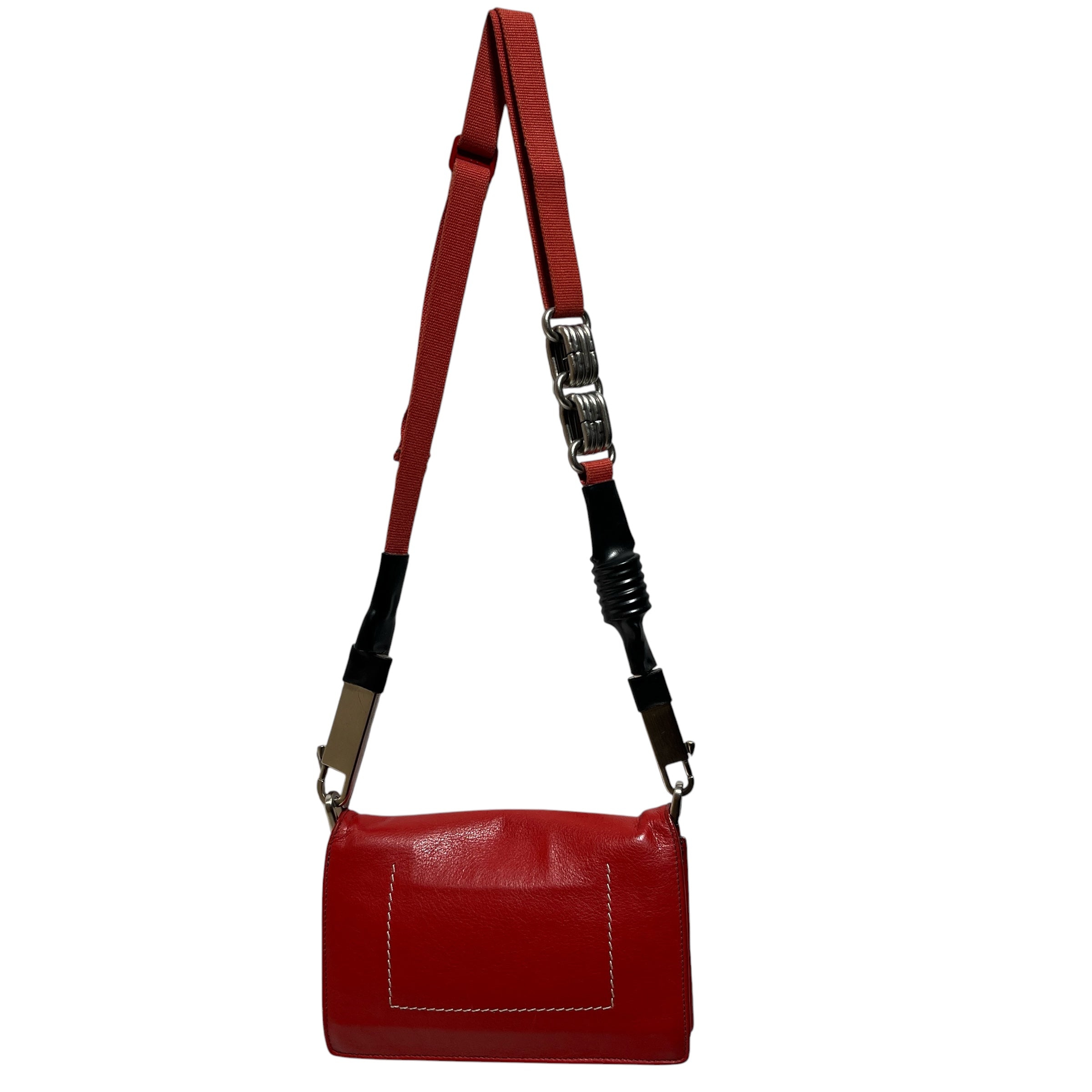 Rick Owens/Cross Body Bag/Leather/RED/ view 3