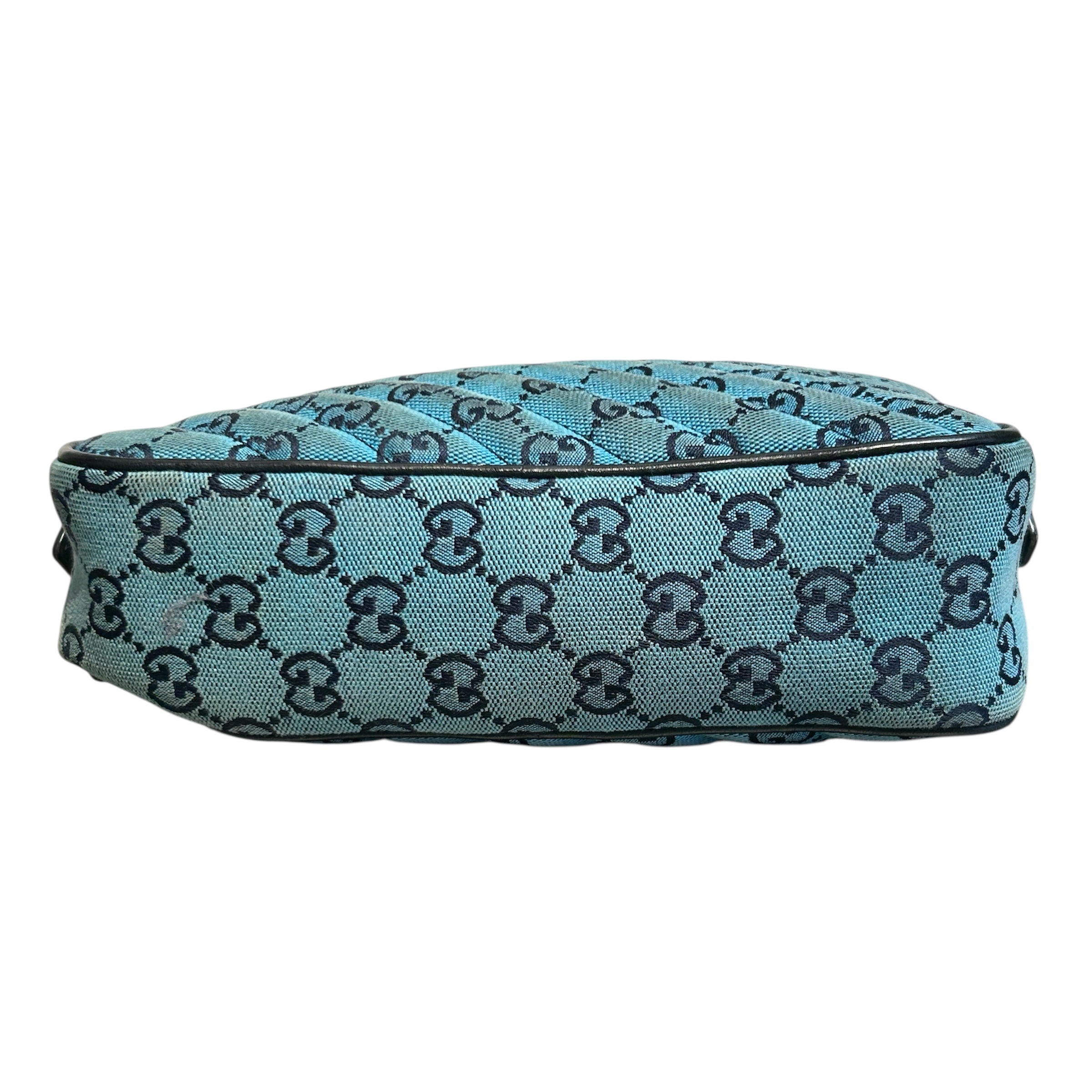 GUCCI/Cross Body Bag/Monogram/BLU/gg marmont small view 3