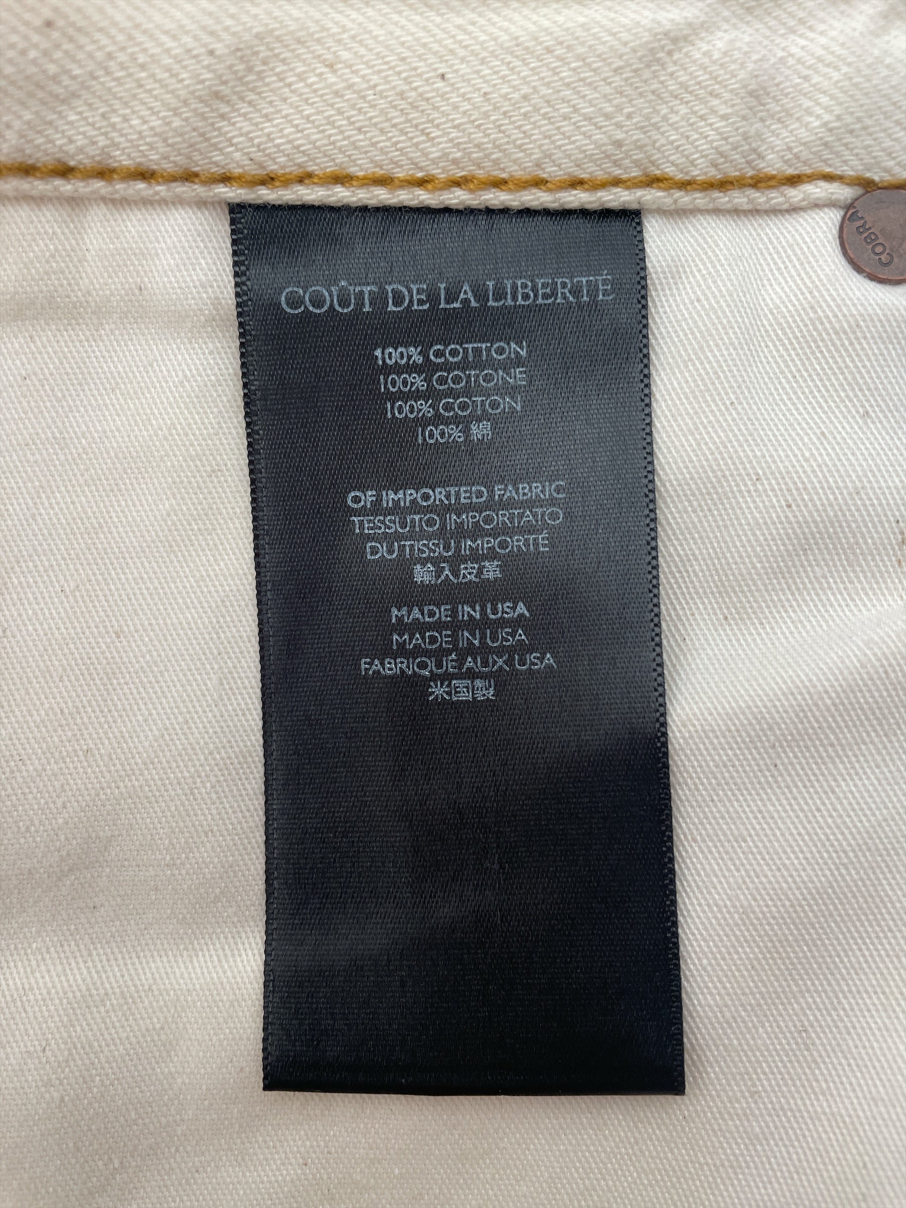 COUT DE LA LIBERTE/Pants/38/Cotton/WHT/All Over Print/ view 4