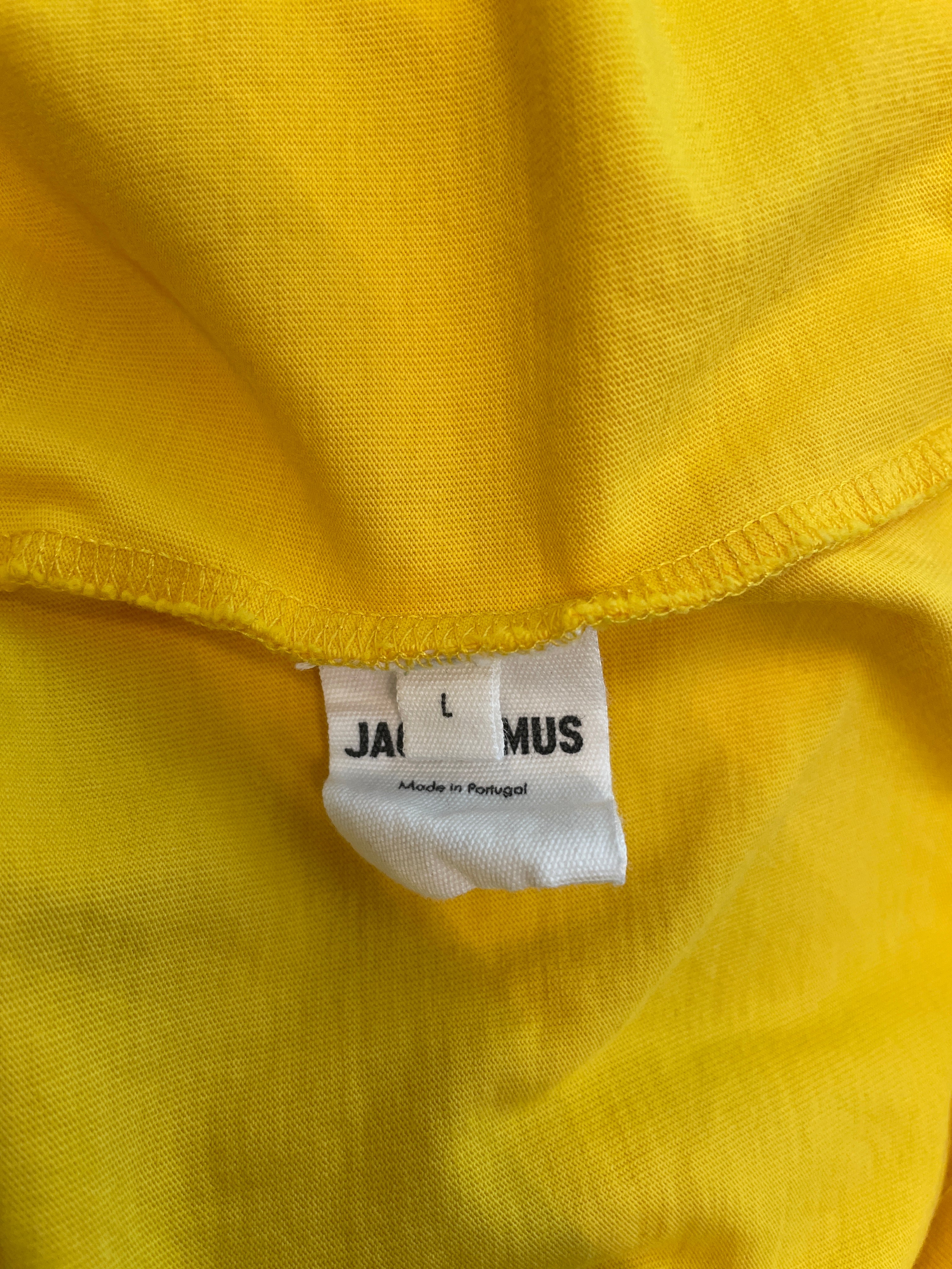 JACQUEMUS/T-Shirt/L/Cotton/YEL/WHT LOGO PRINT view 4