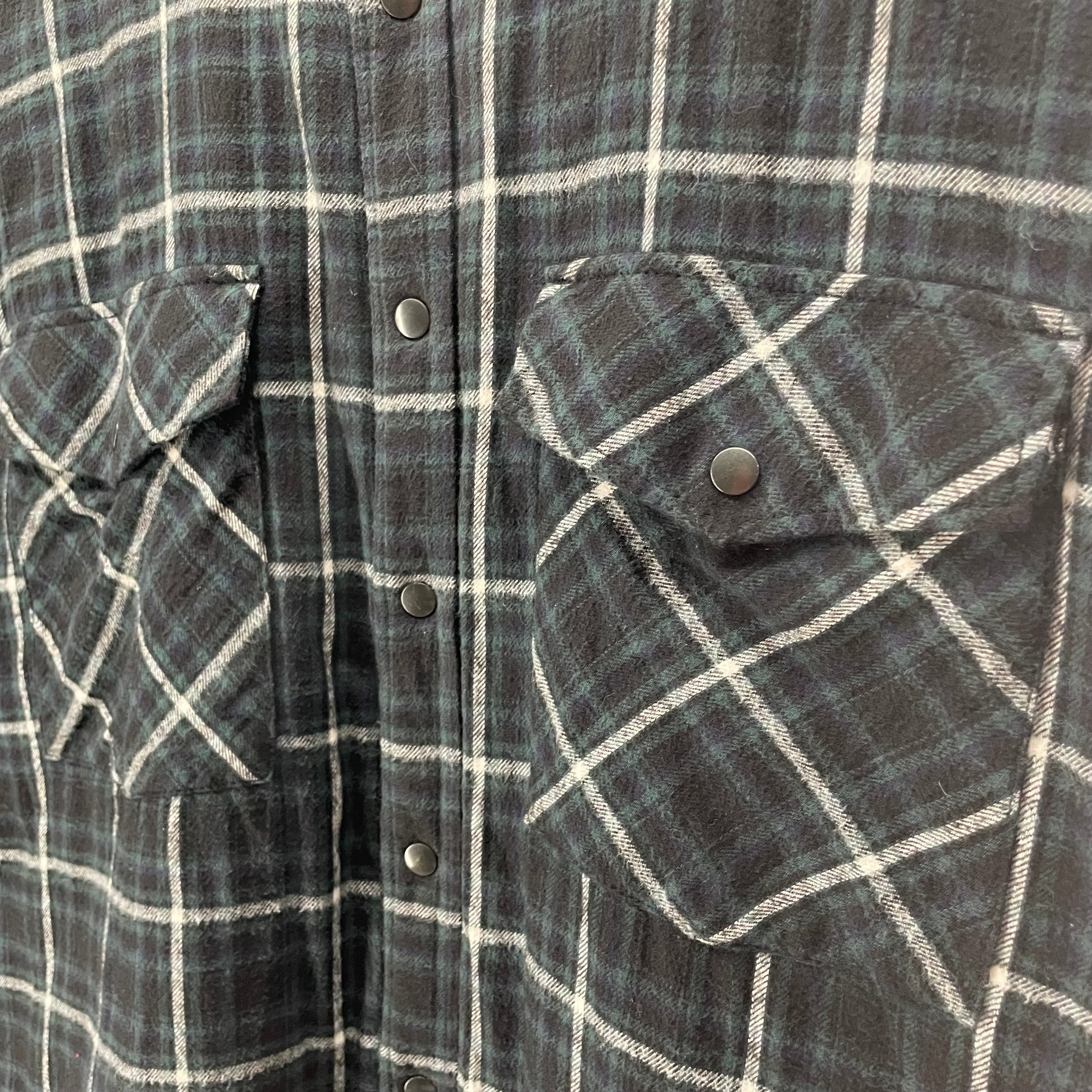 BALENCIAGA/Puffer Vest/40/Plaid/Cotton/GRN/TWO FRONT POCKETS view 7