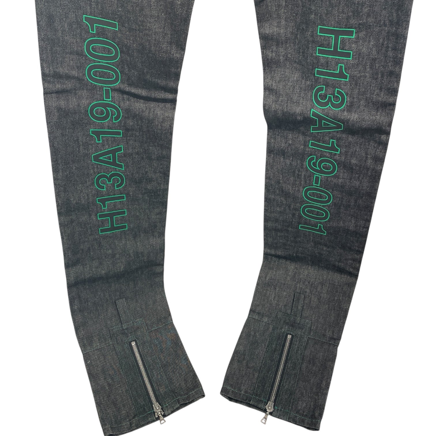 HOOD BY AIR./Pants/XL/Cotton/IDG/Graphic/H13A20-2069 LONG JEANS view 6