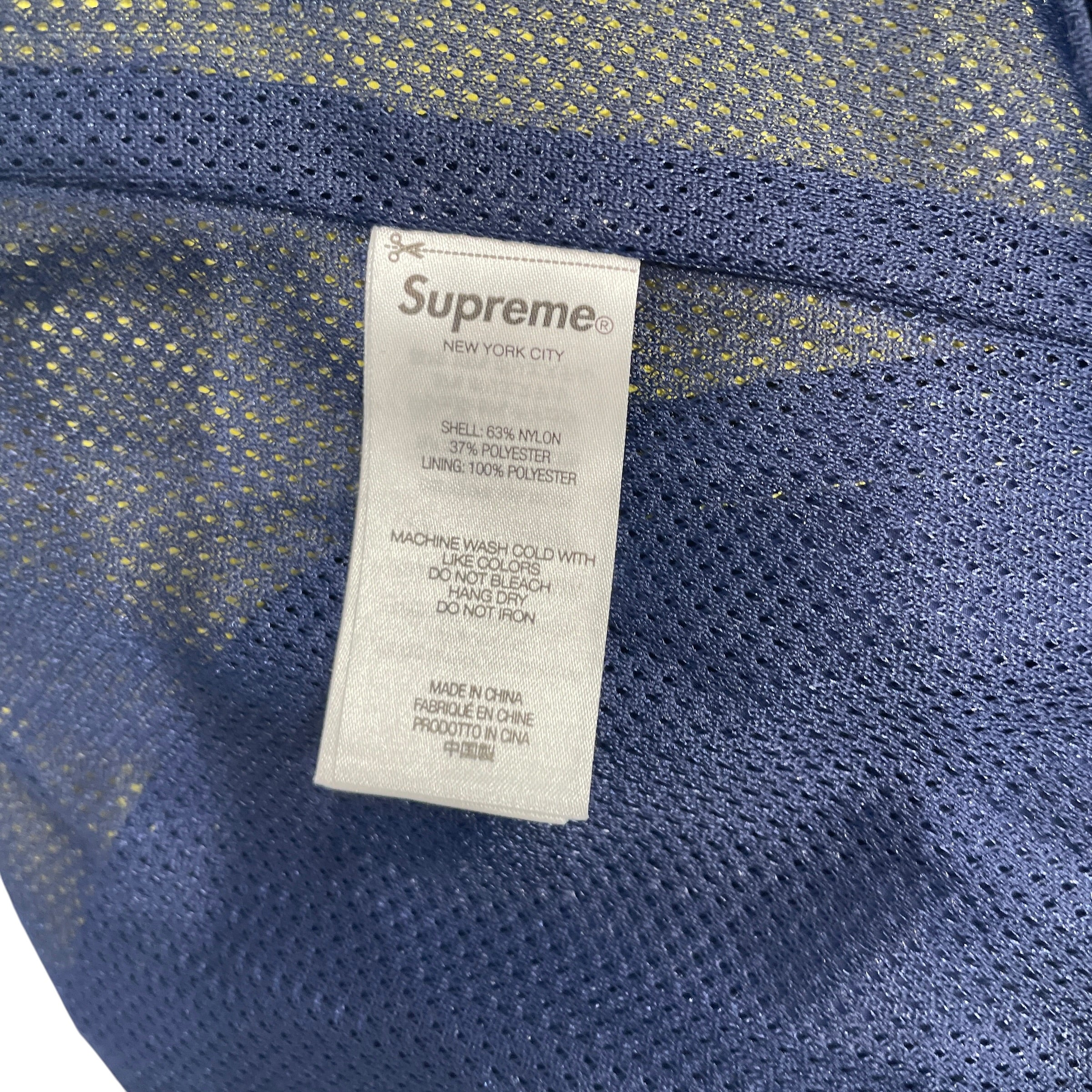 Supreme/Straight Pants/XL/Polyester/NVY/Joggers/YLW CUTOUT JOGGER view 4