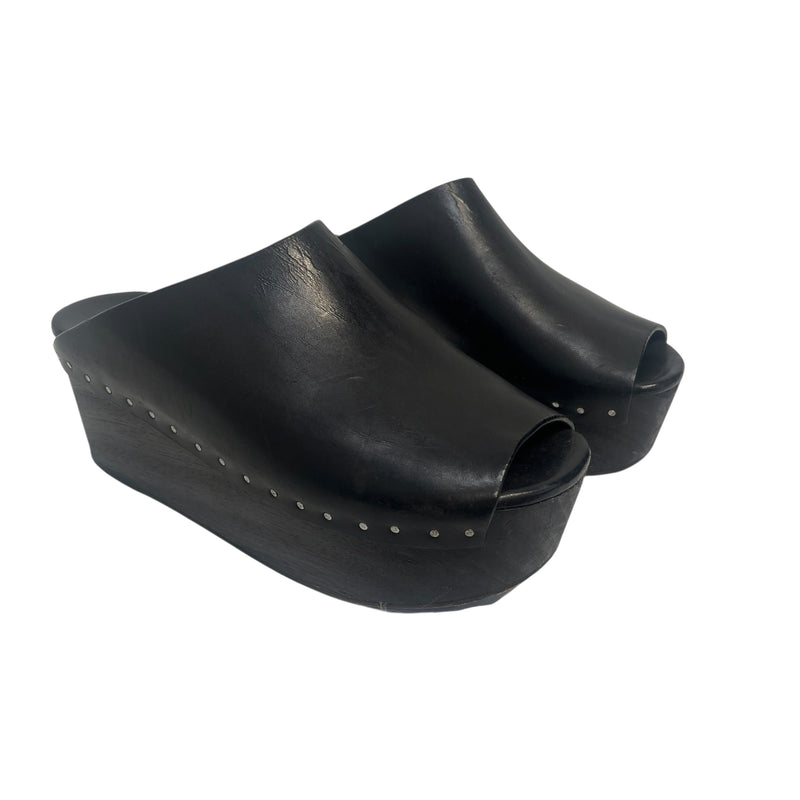 Rick Owens/Heels/US 6/Leather/BLK/rick owen clogg
