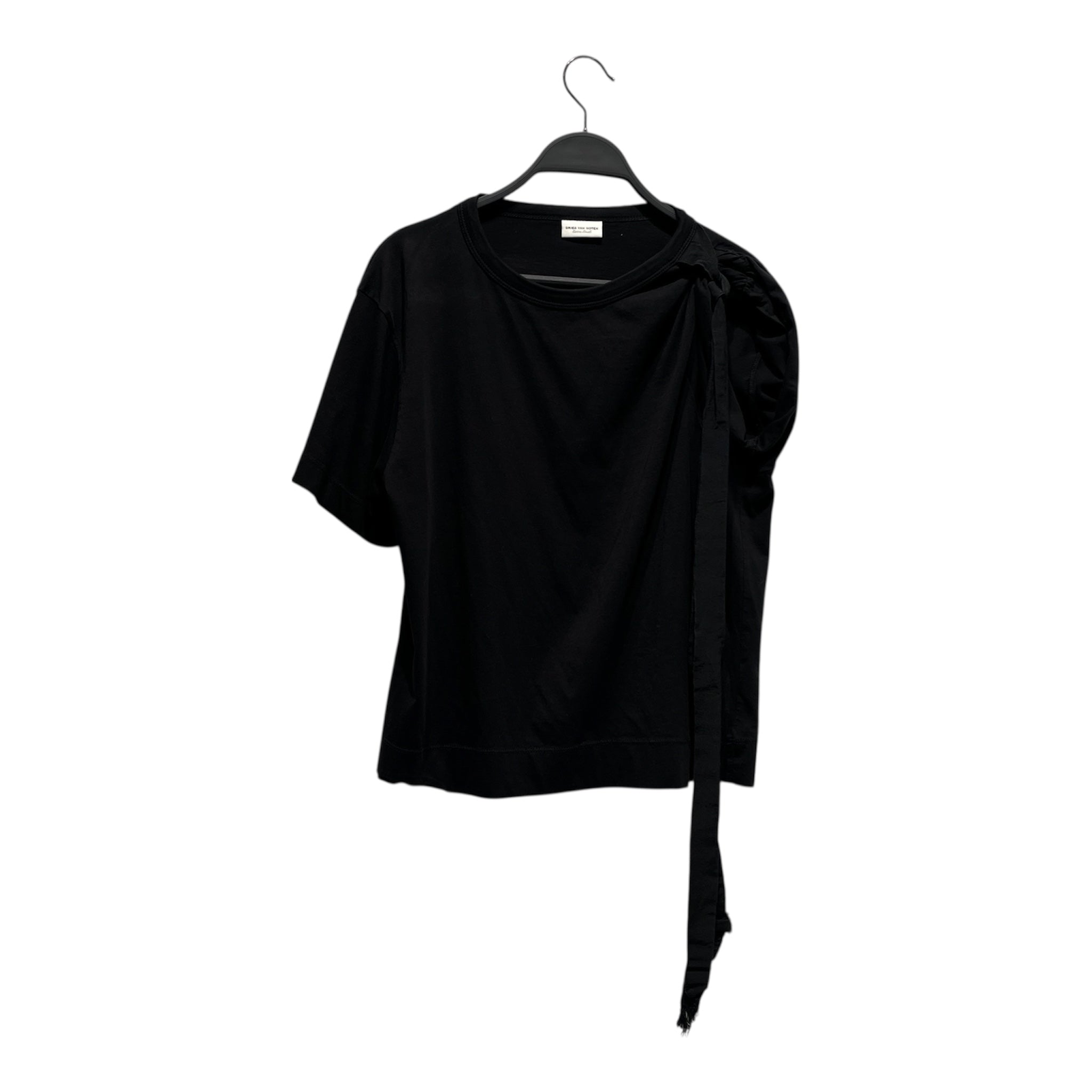 DRIES VAN NOTEN/Jacket/XS/Cotton/BLK/sleeve tie view 1
