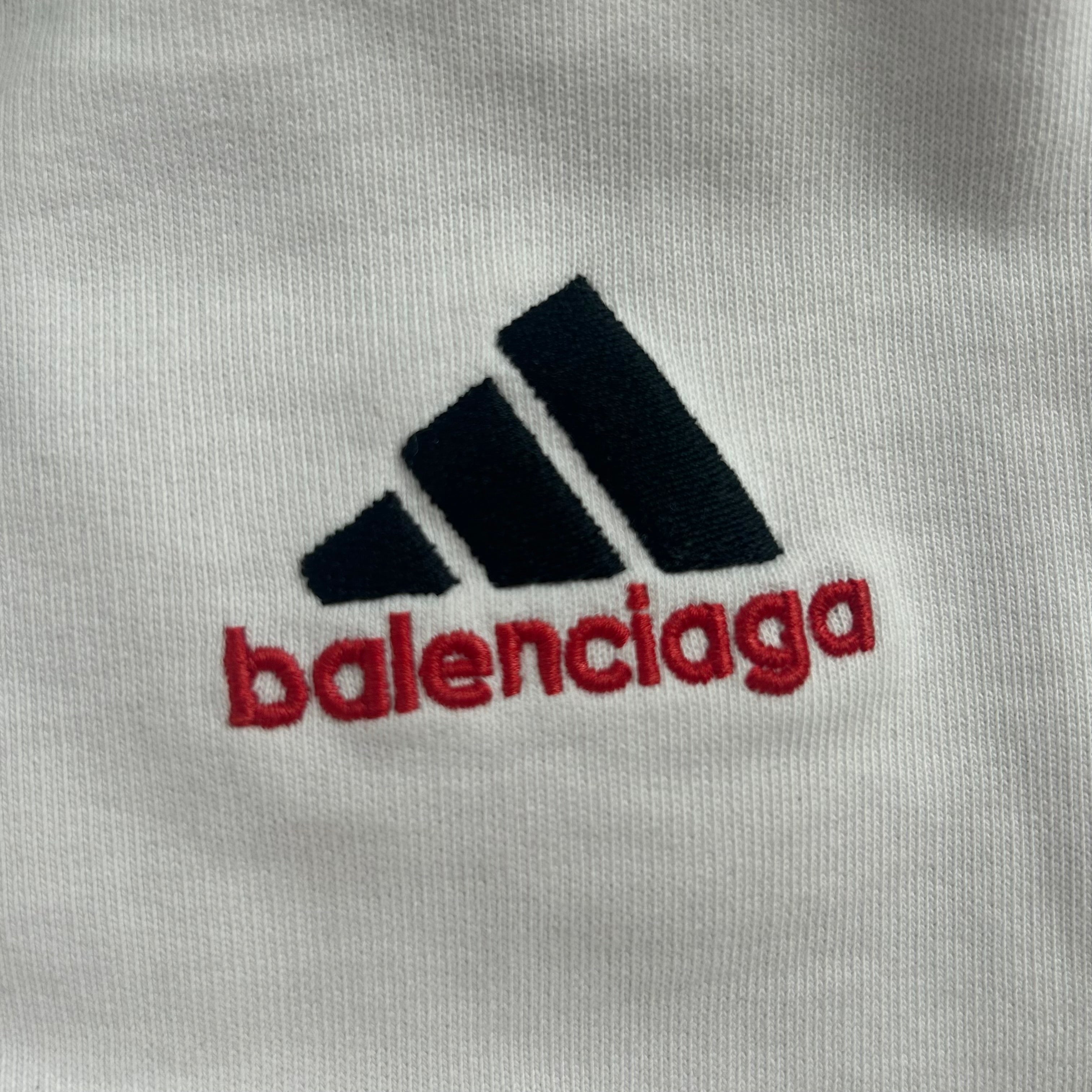 BALENCIAGA/adidas/Pants/L/Cotton/WHT/RL95 723904 TNVP9 9065/ RED LG view 5