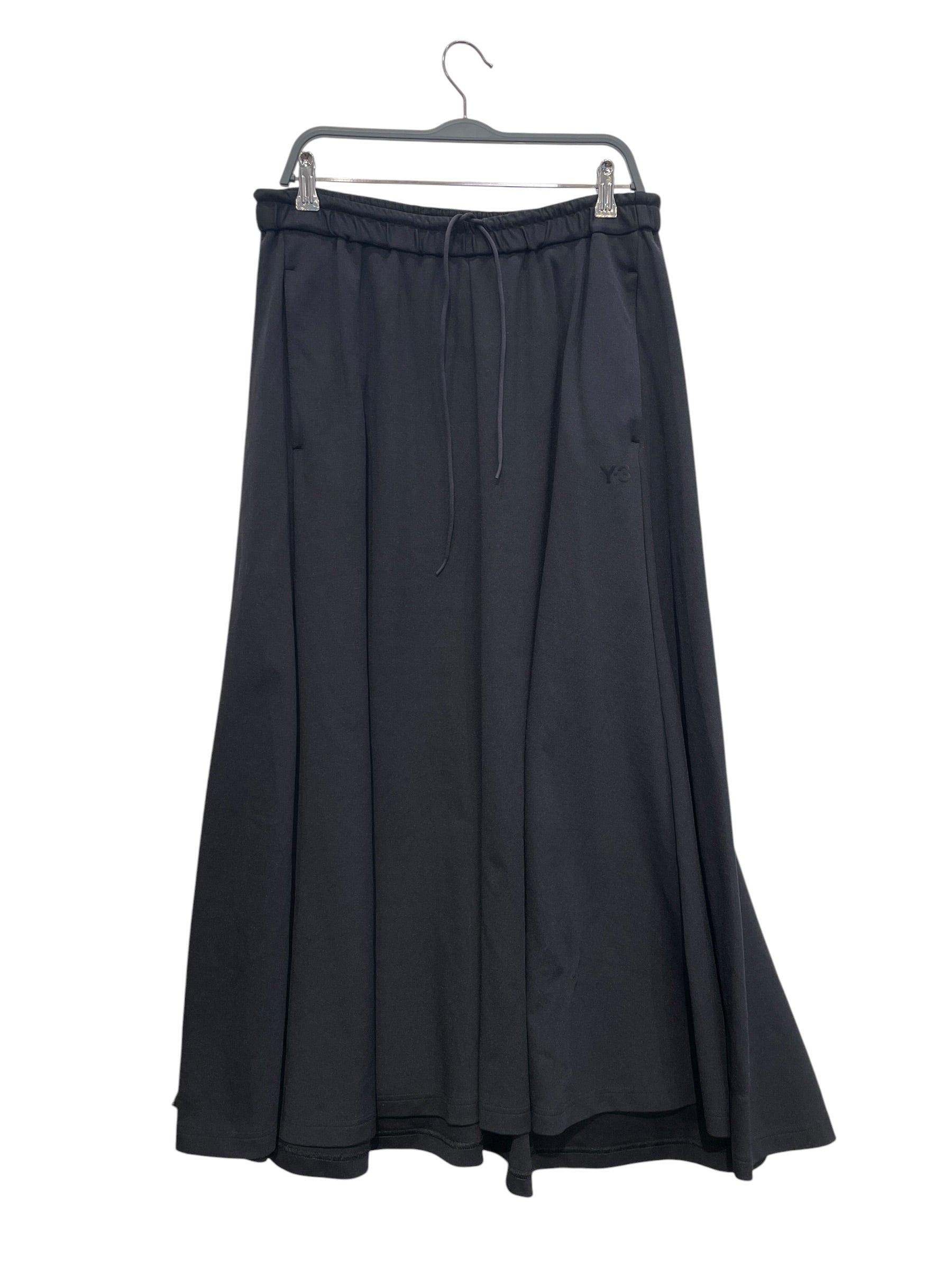 Y-3/Long Skirt/XL/Polyester/BLK/WIDE LEG DRESS view 1