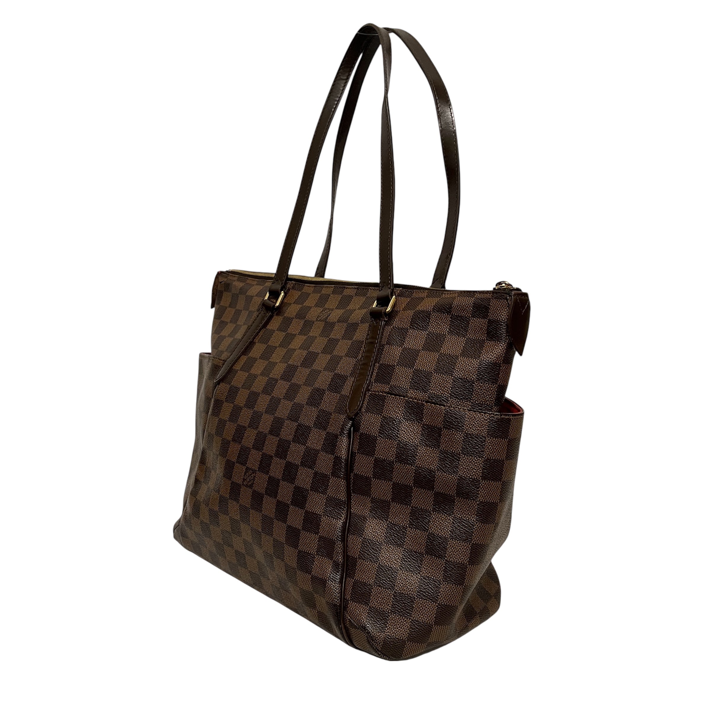 LOUIS VUITTON/Hand Bag/Monogram/Leather/BRW/TOTALLY MM DAMIER EBENE view 3
