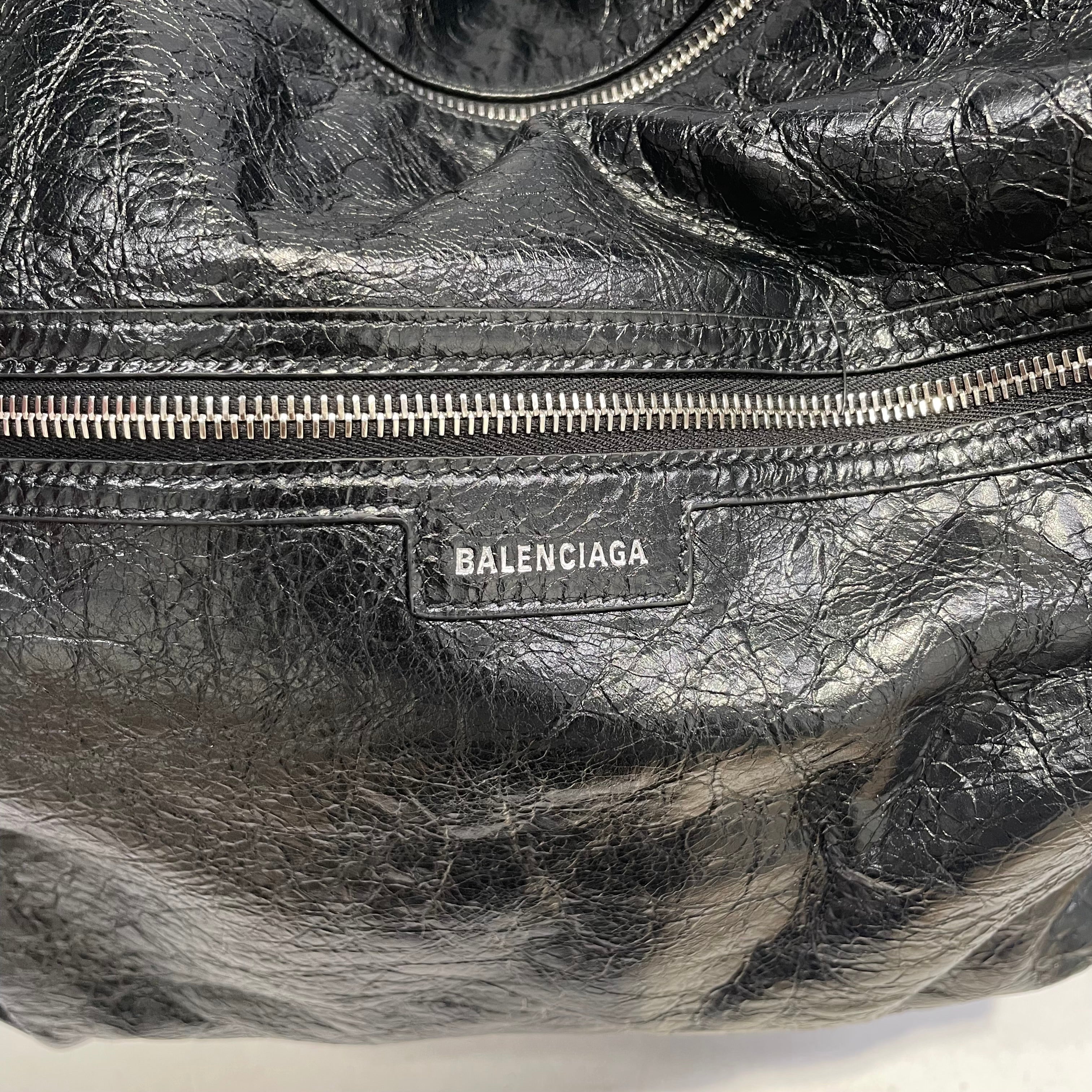 BALENCIAGA/Hand Bag/Leather/BLK/shoulder bag/sil/ multi pocket view 4