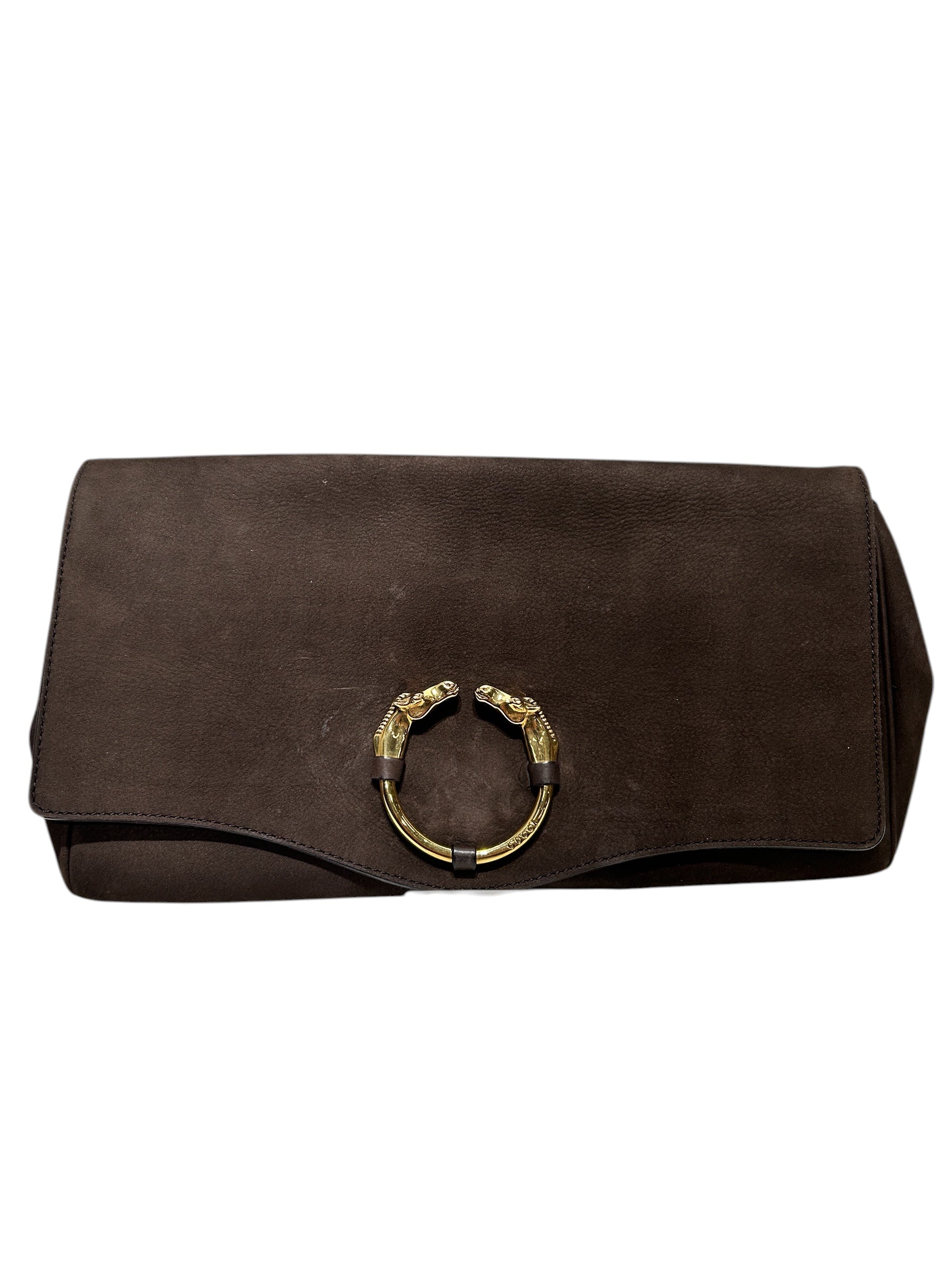 GUCCI/Clutch Bag/Leather/BRW/RIBOT HORSE HEAD CLUTCH view 1