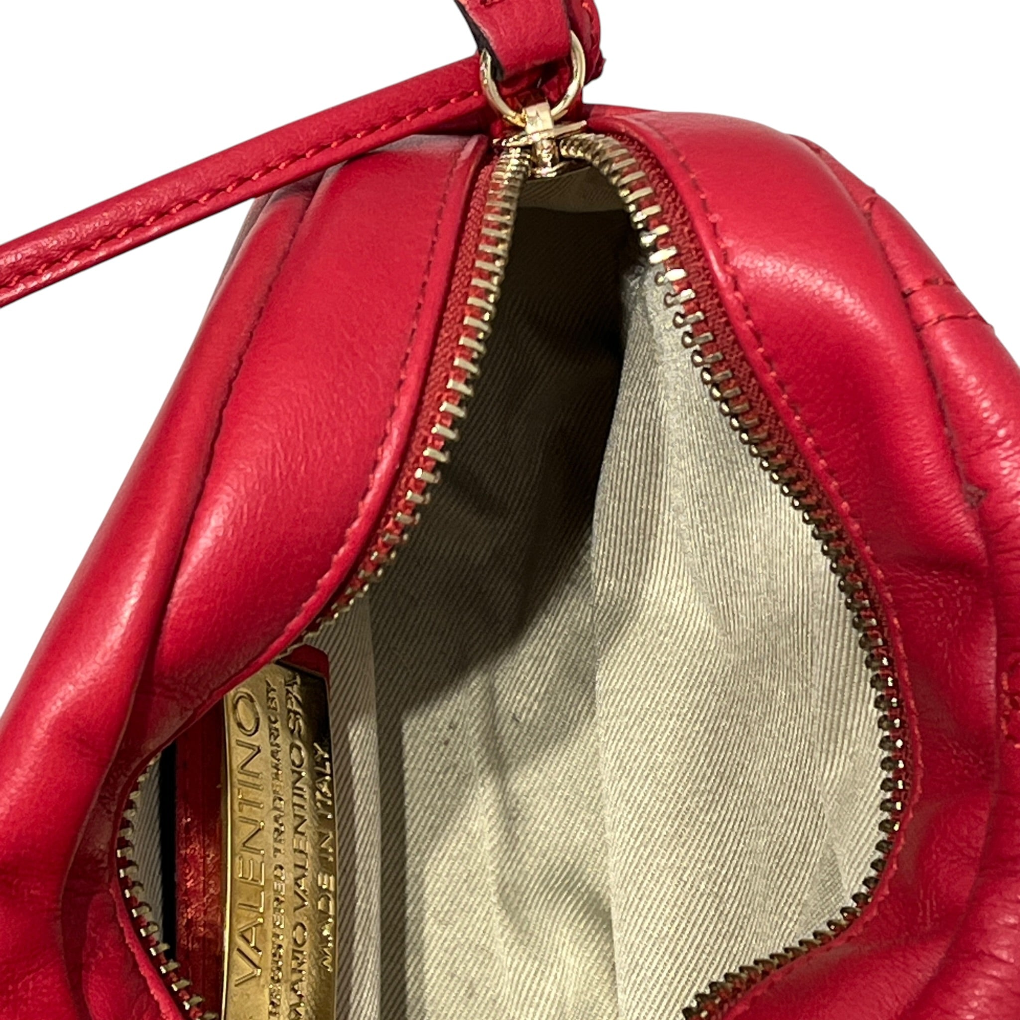 MARIO VALENTINO/Hand Bag/Leather/RED/moony diamond view 5