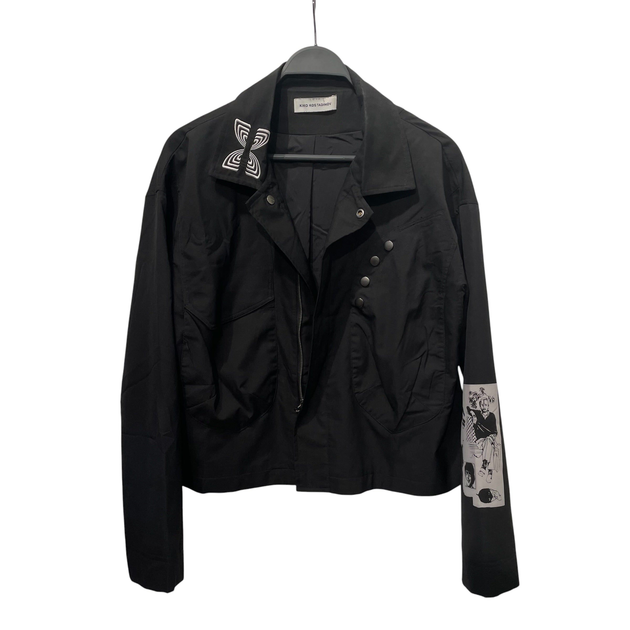 Kiko Kostadinov/Jacket/46/Nylon/BLK/Graphic/Yamantaka Eye Graphic view 7