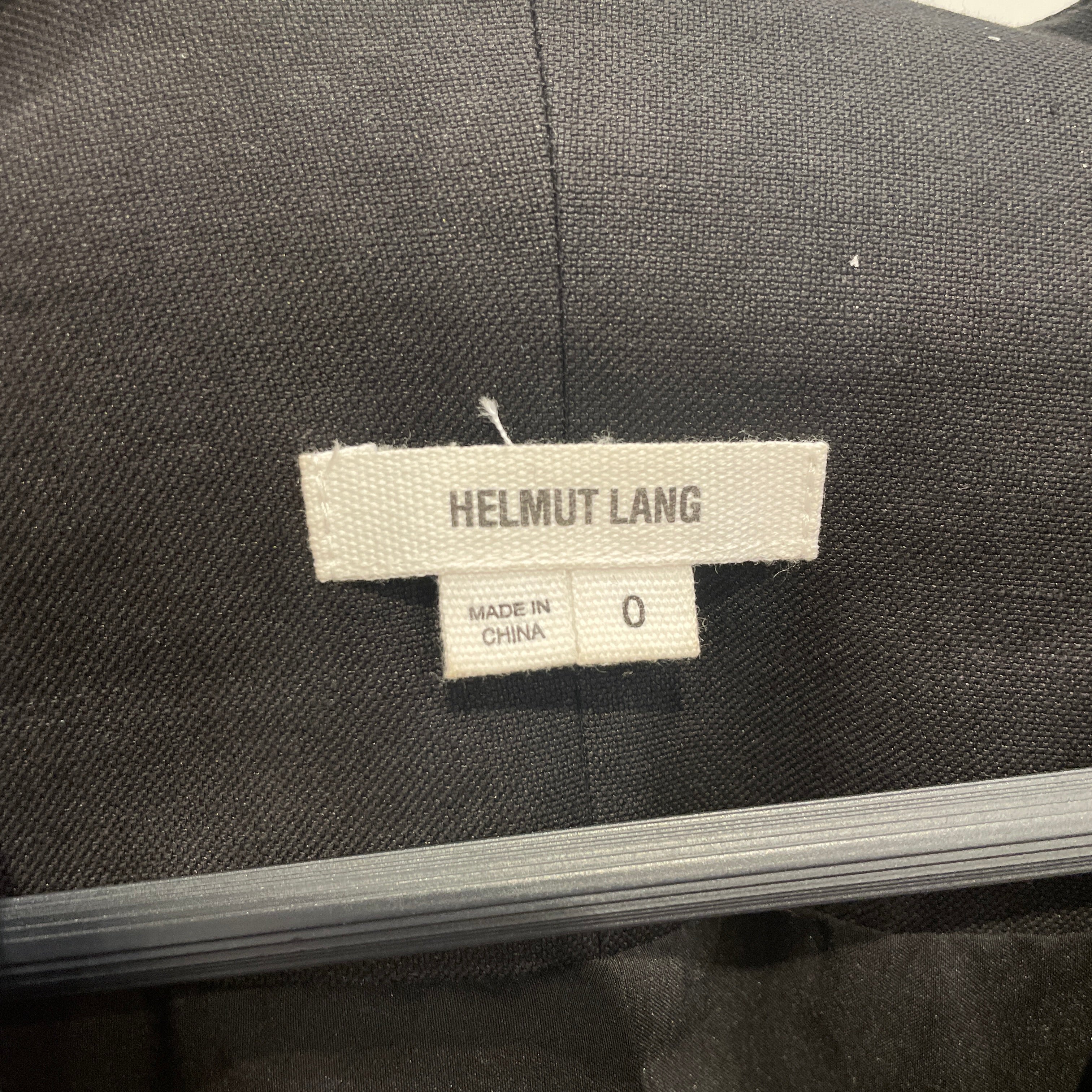 Helmut Lang/Tailored Jkt/0/Cotton/BLK/WHITE SLEEVE SINGLE BUTTON JKT view 3