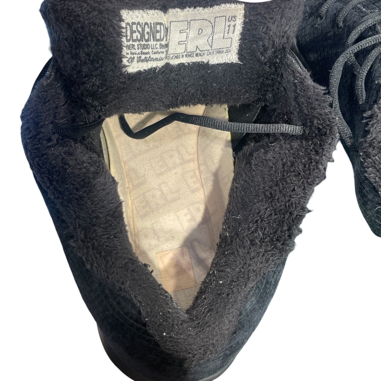 ERL/Low-Sneakers/US 11/Corduroy/BLK/LOW TRAINERS THICK view 3