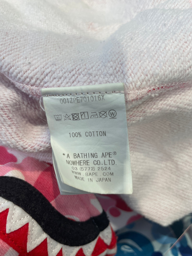 A BATHING APE/Zip Up Hoodie/M/Camouflage/Cotton/MLT/SPLIT SHARK HOODIE