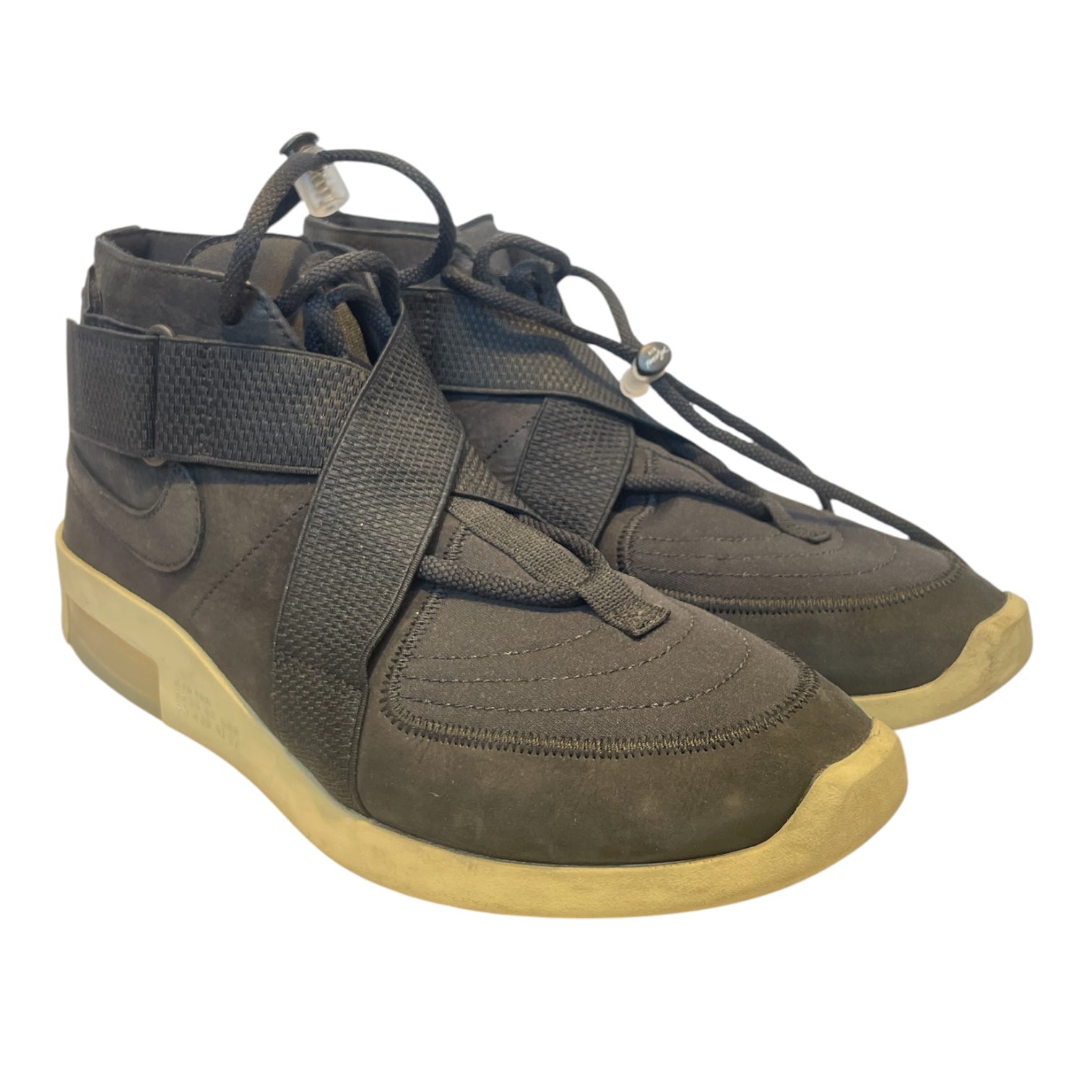 NIKE/FEAR OF GOD/Hi-Sneakers/US 10.5/Cotton/BLK/SN 8329166 on heel view 1
