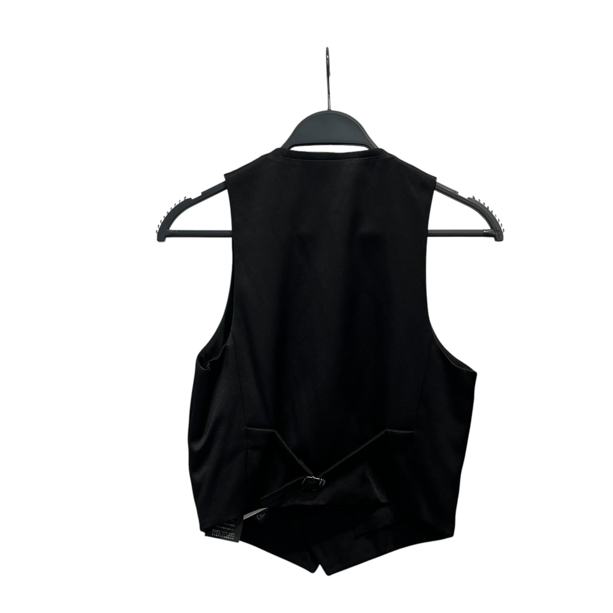SAINT LAURENT/Waistcoat/36/Wool/BLK/GOLD CHAIN, DEEP VNECK view 2