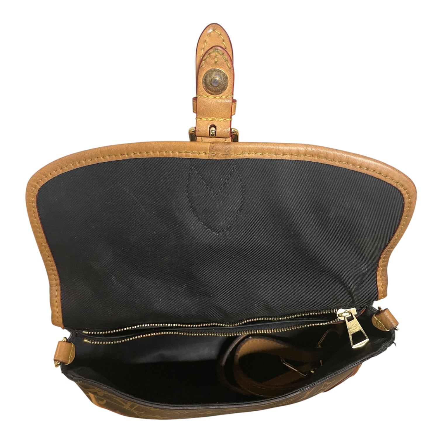 LOUIS VUITTON/Hand Bag/Monogram/Leather/BRW/VG39RD7 view 3