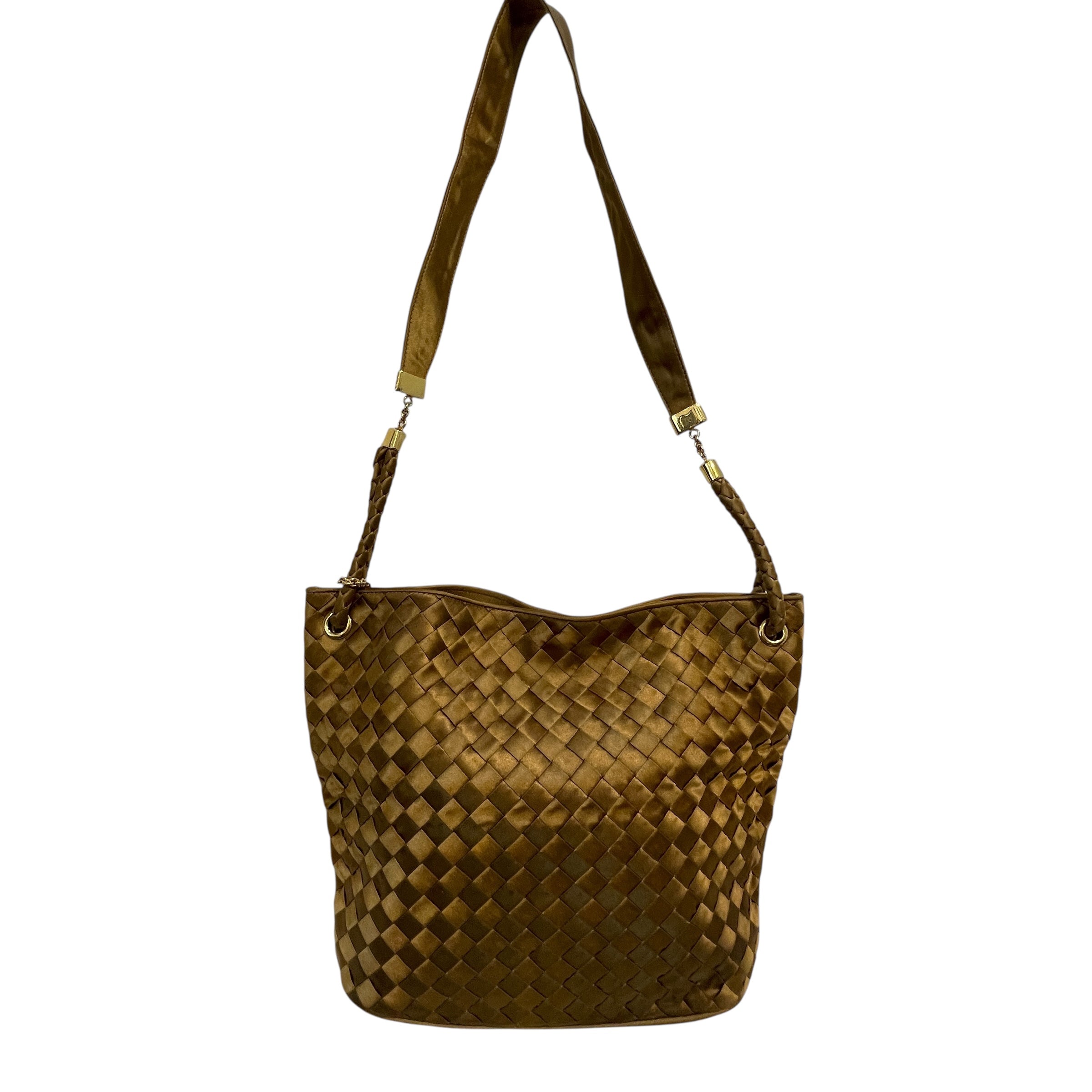 BOTTEGA VENETA/Tote Bag/Nylon/GLD/Gold Weave Tote view 1