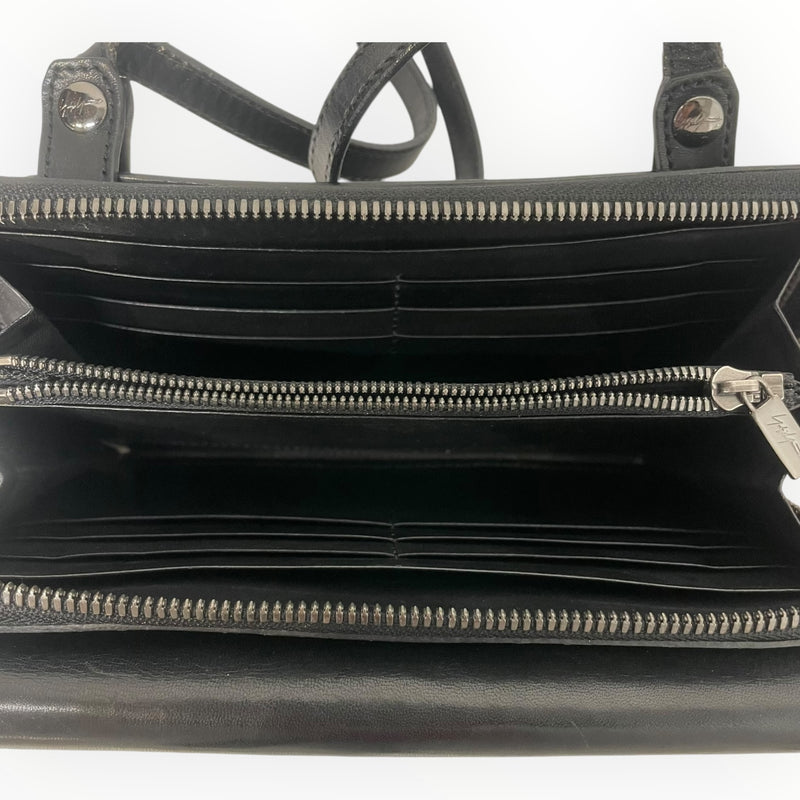 discord Yohji Yamamoto/Cross Body Bag/Black/Leather/