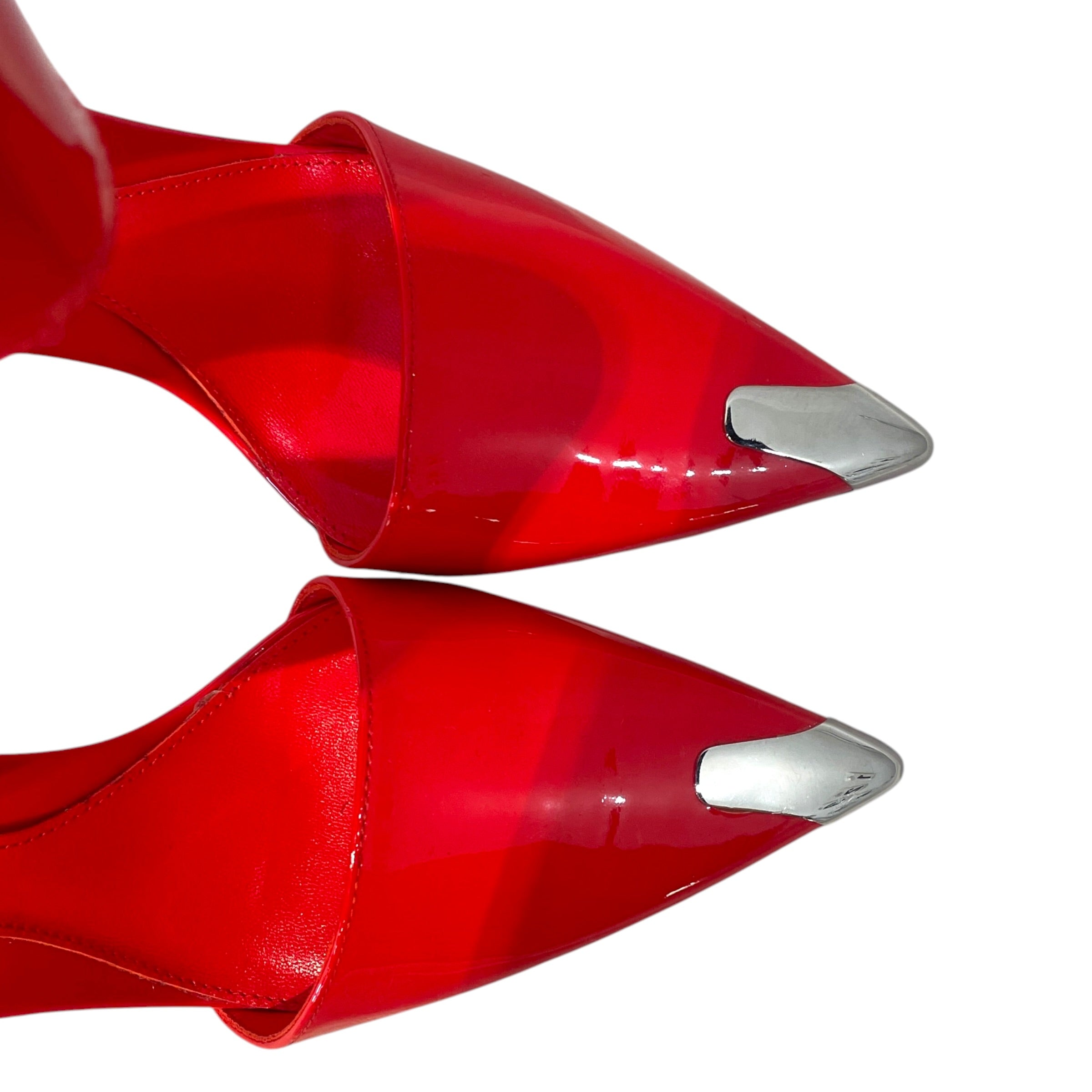 Alexander McQueen/Heels/US 7.5/Leather/RED/Punk Pumps view 4
